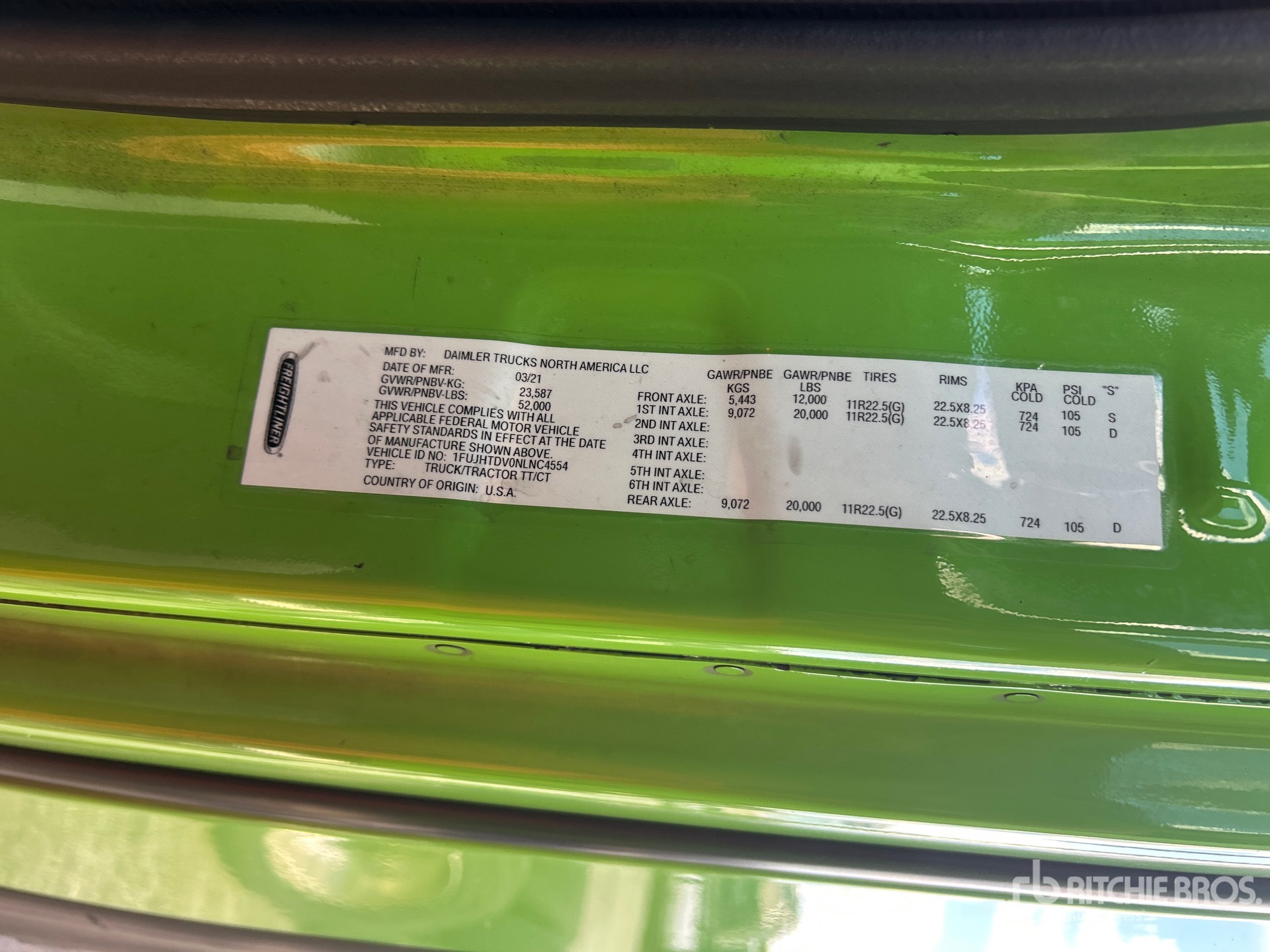 2022 Freightliner CASCADIA 116