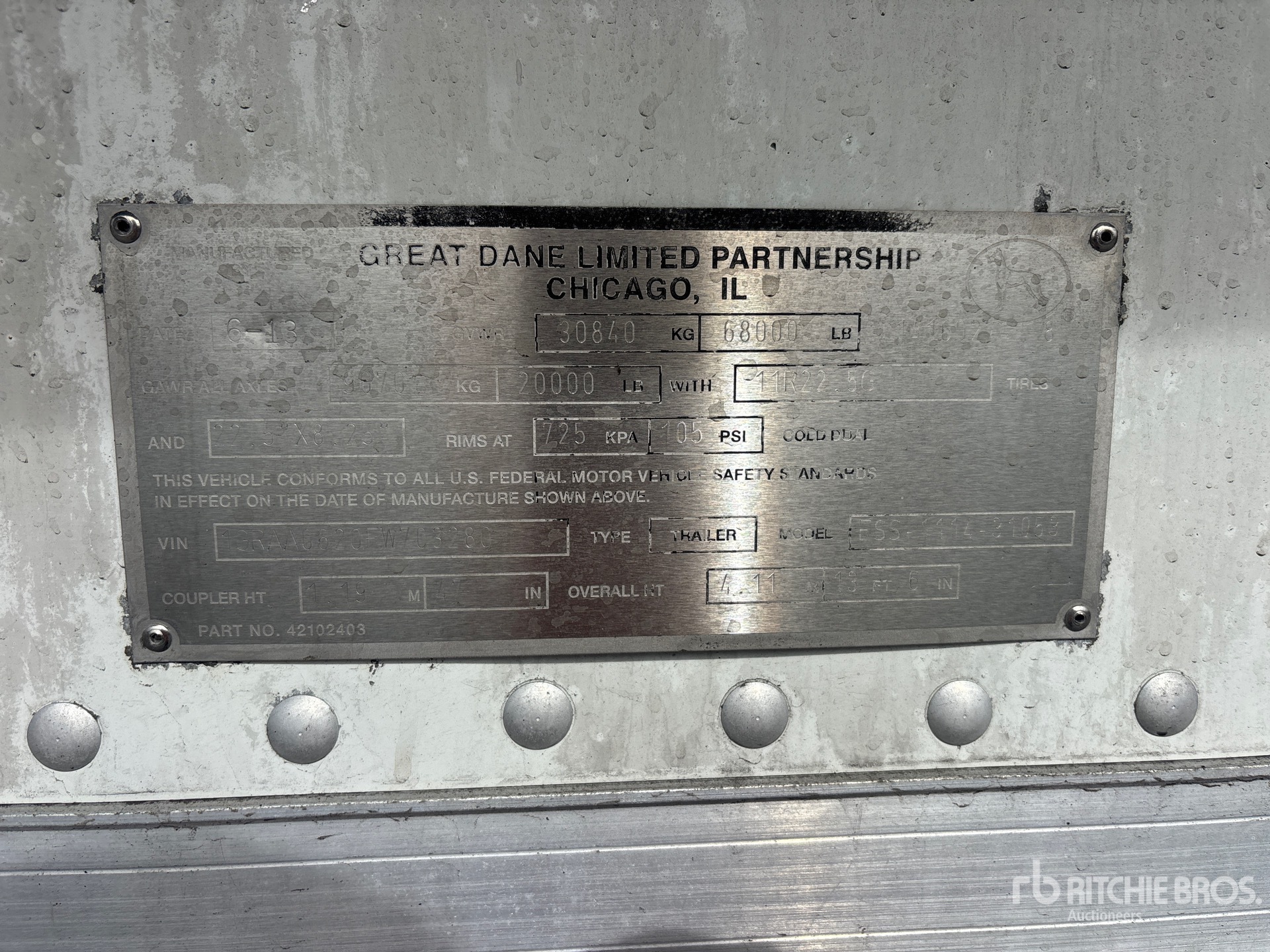 2014 Great Dane ESS-1114-31053