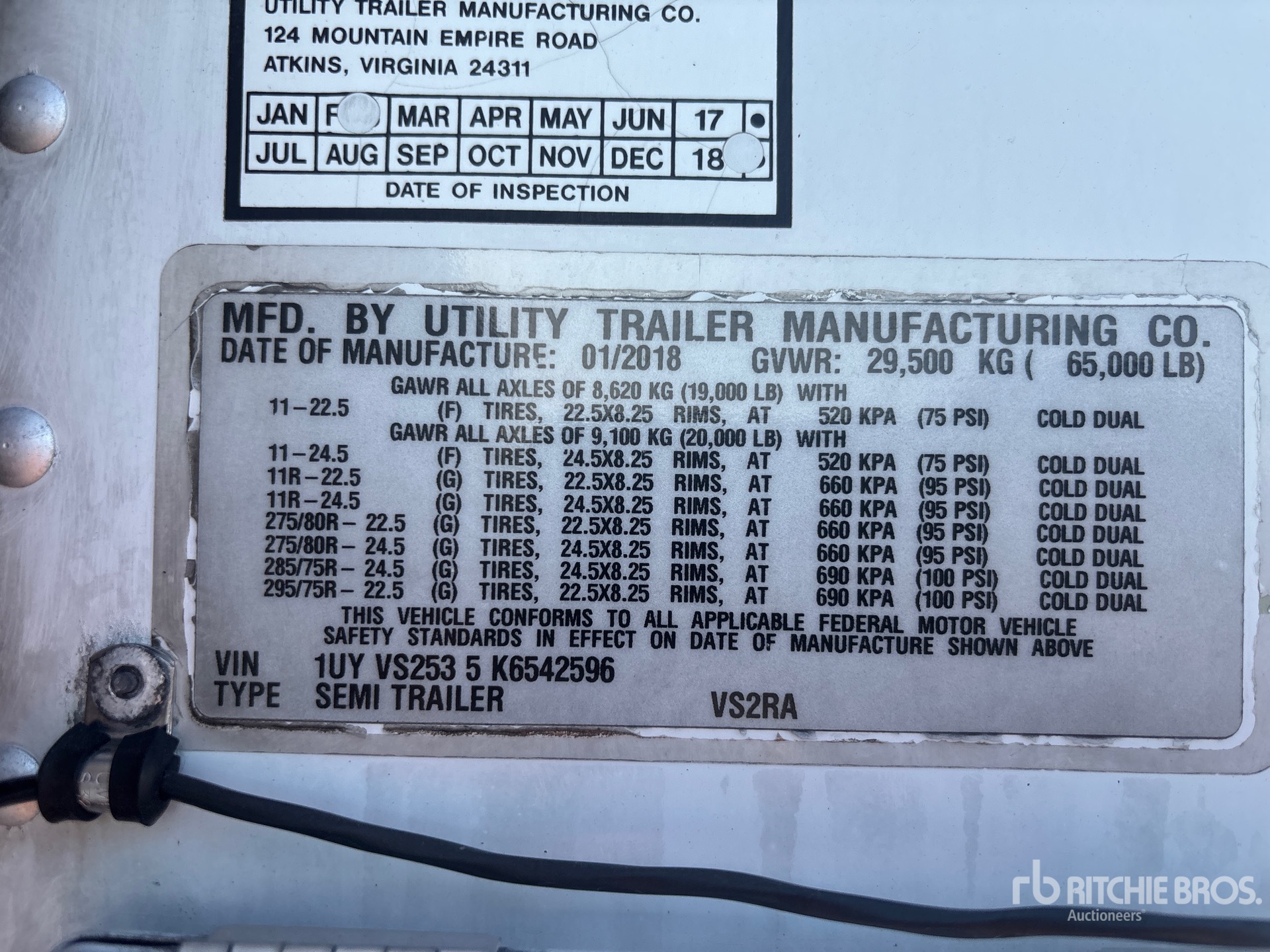 2019 Utility VS2RA