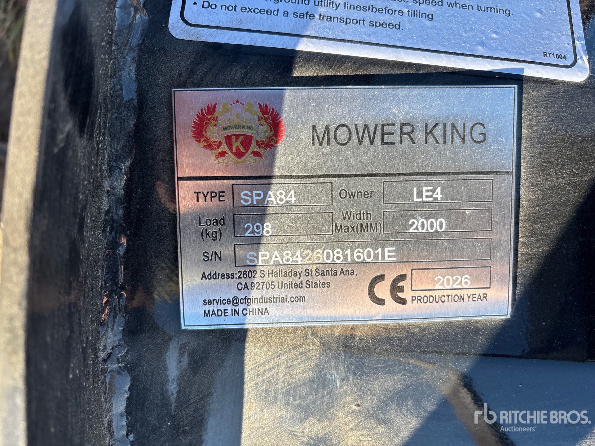 2026 Mower King SPA84