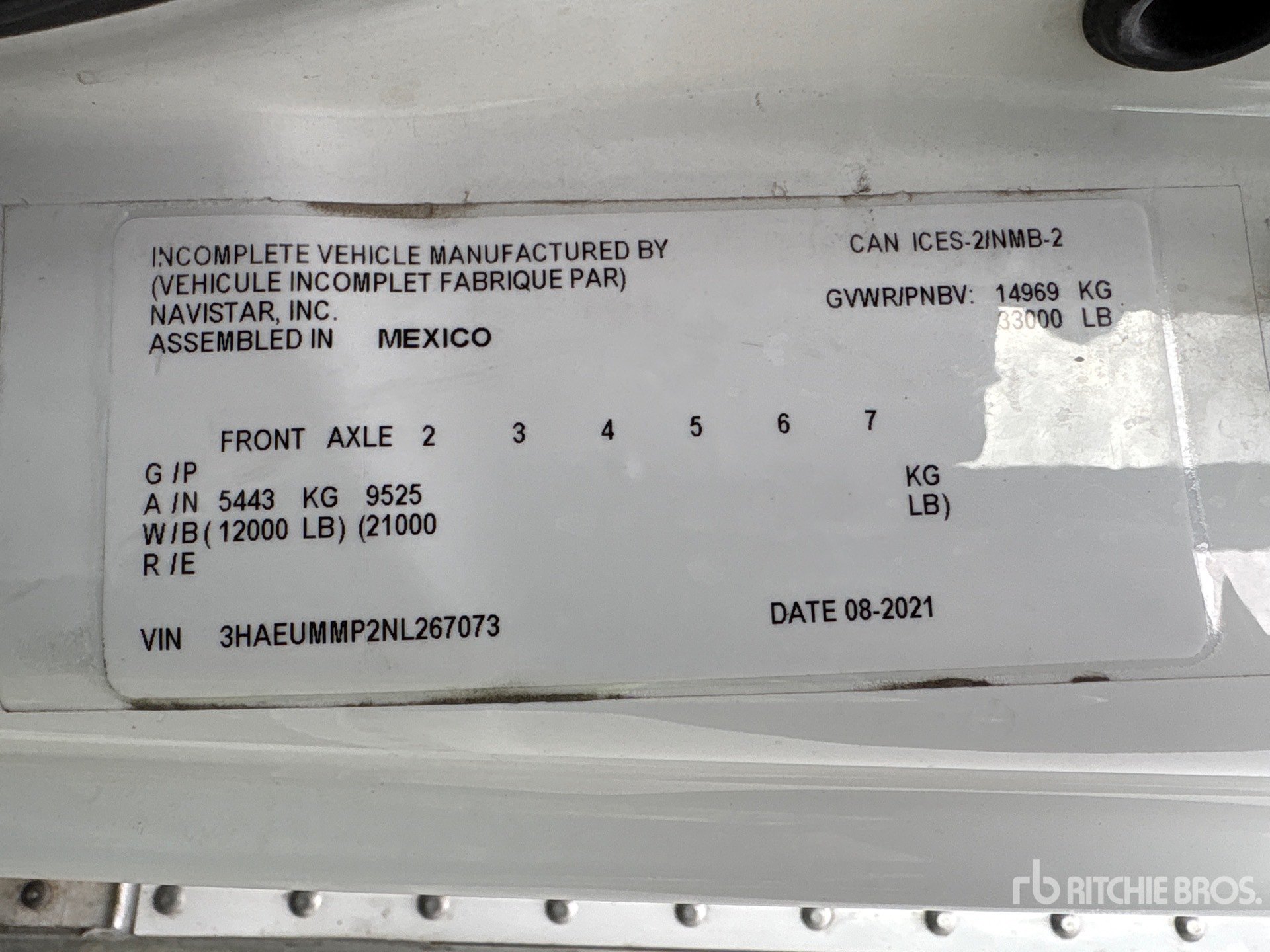 2022 International MV 607