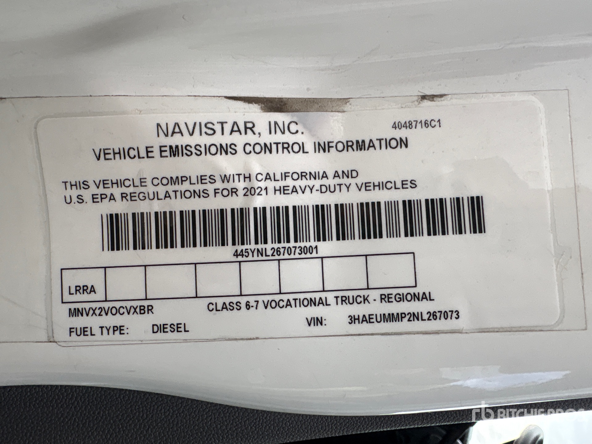 2022 International MV 607