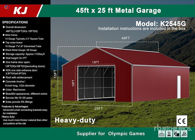 2026 KJ K2545G Storage Building