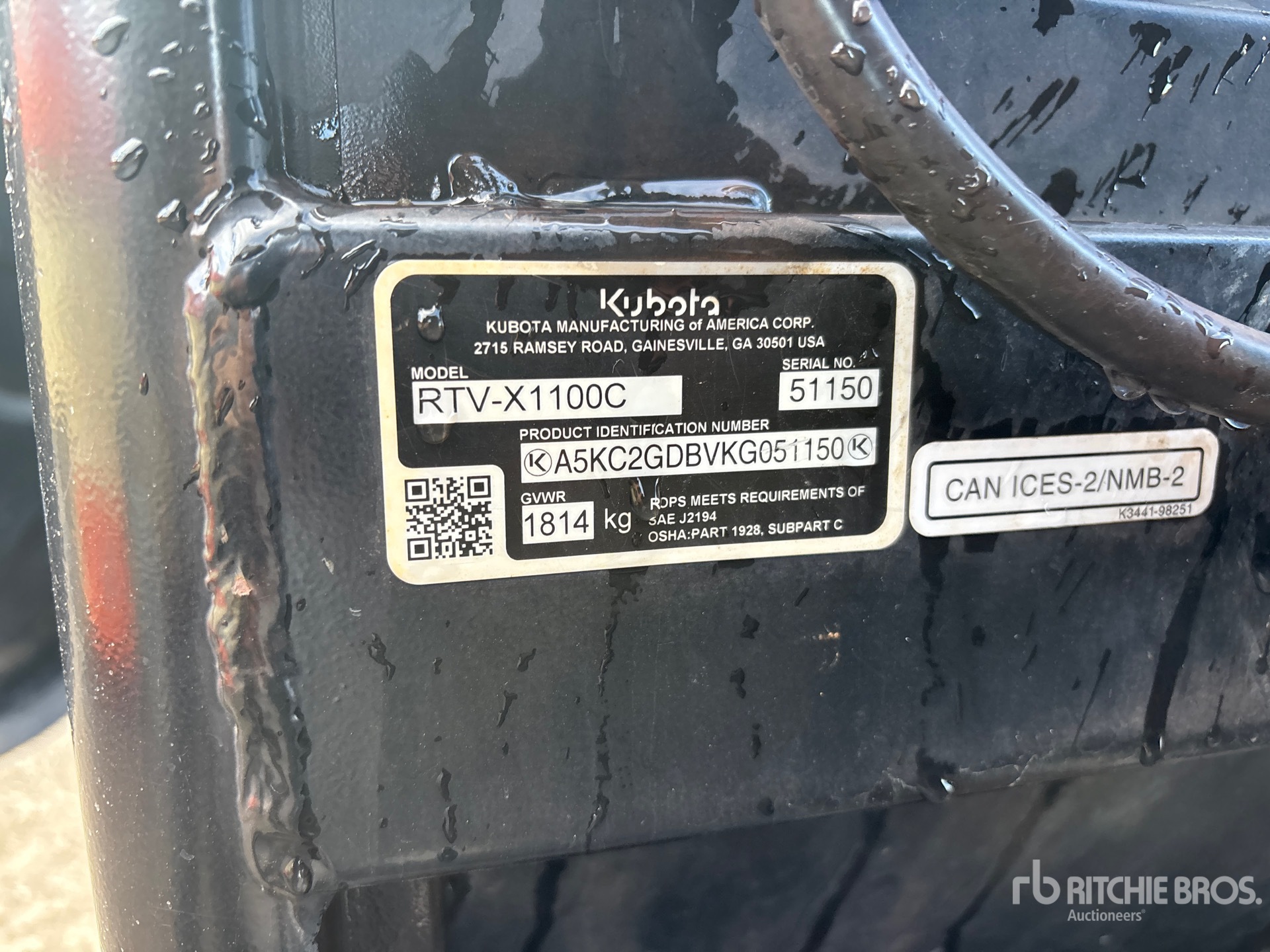 2019 Kubota RTV-X1100C
