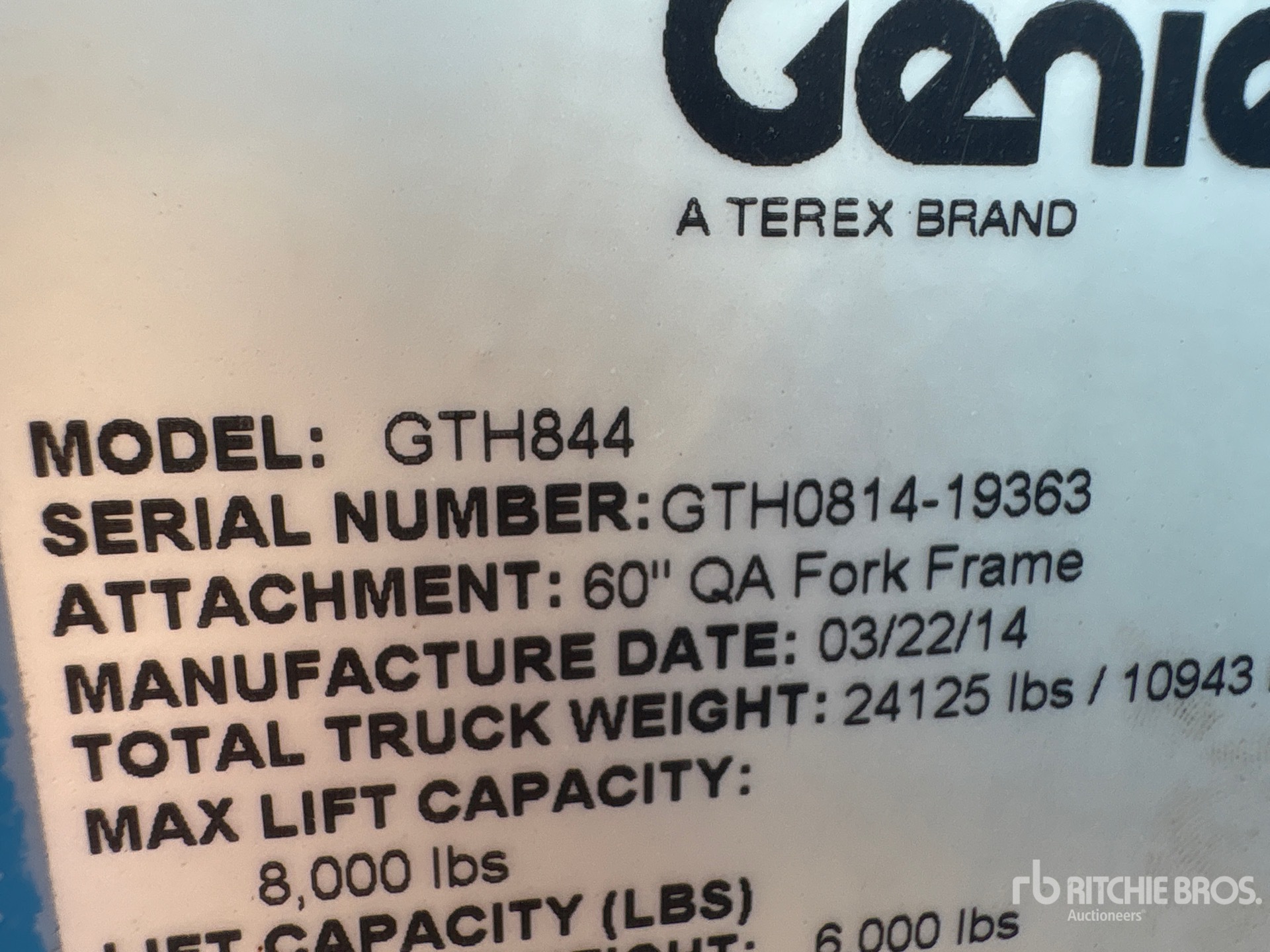 2014 Genie GTH-844