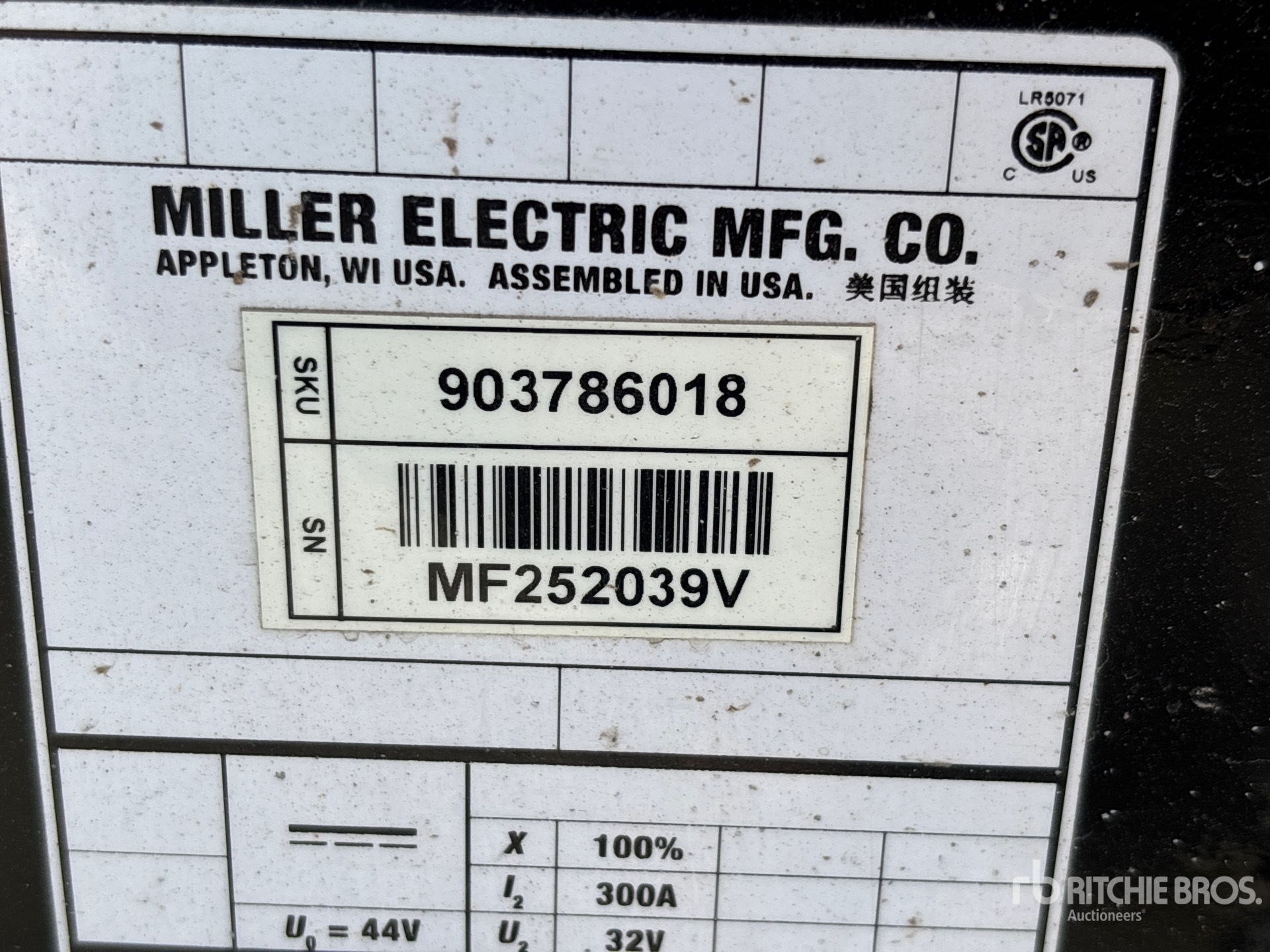 2015 Miller 300 A MIG