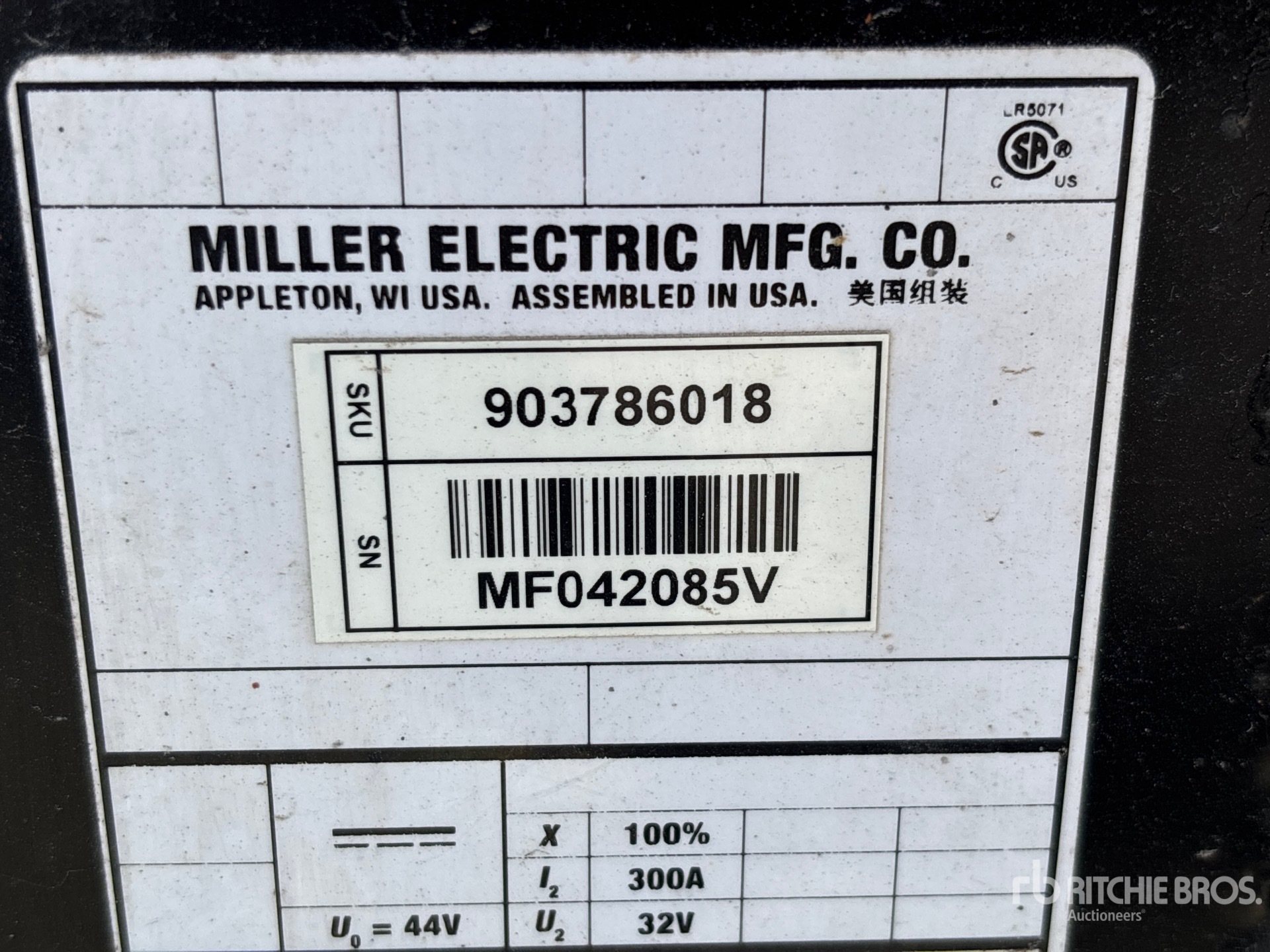 2015 Miller 300 A MIG