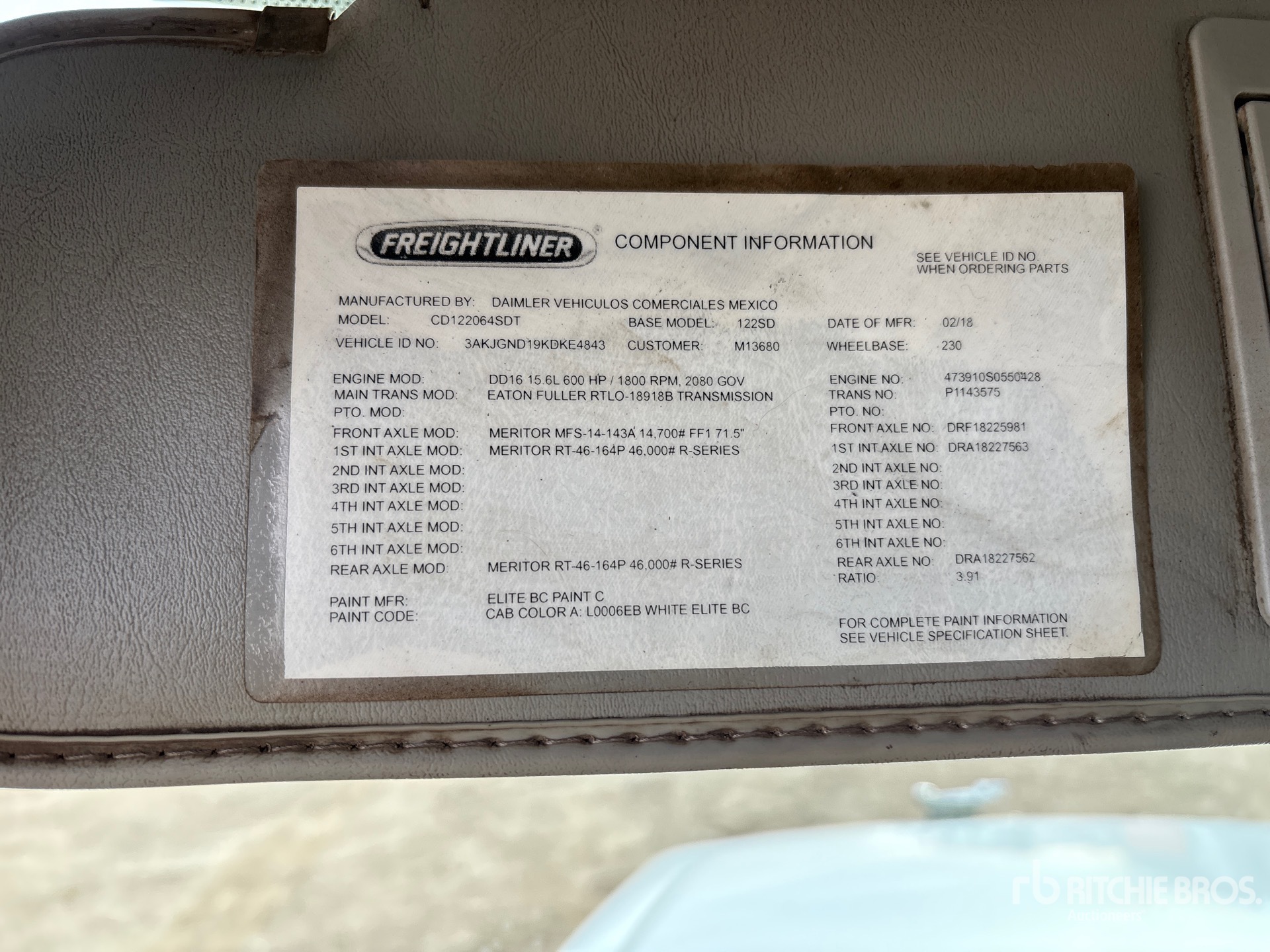 2019 Freightliner CORONADO 122SD