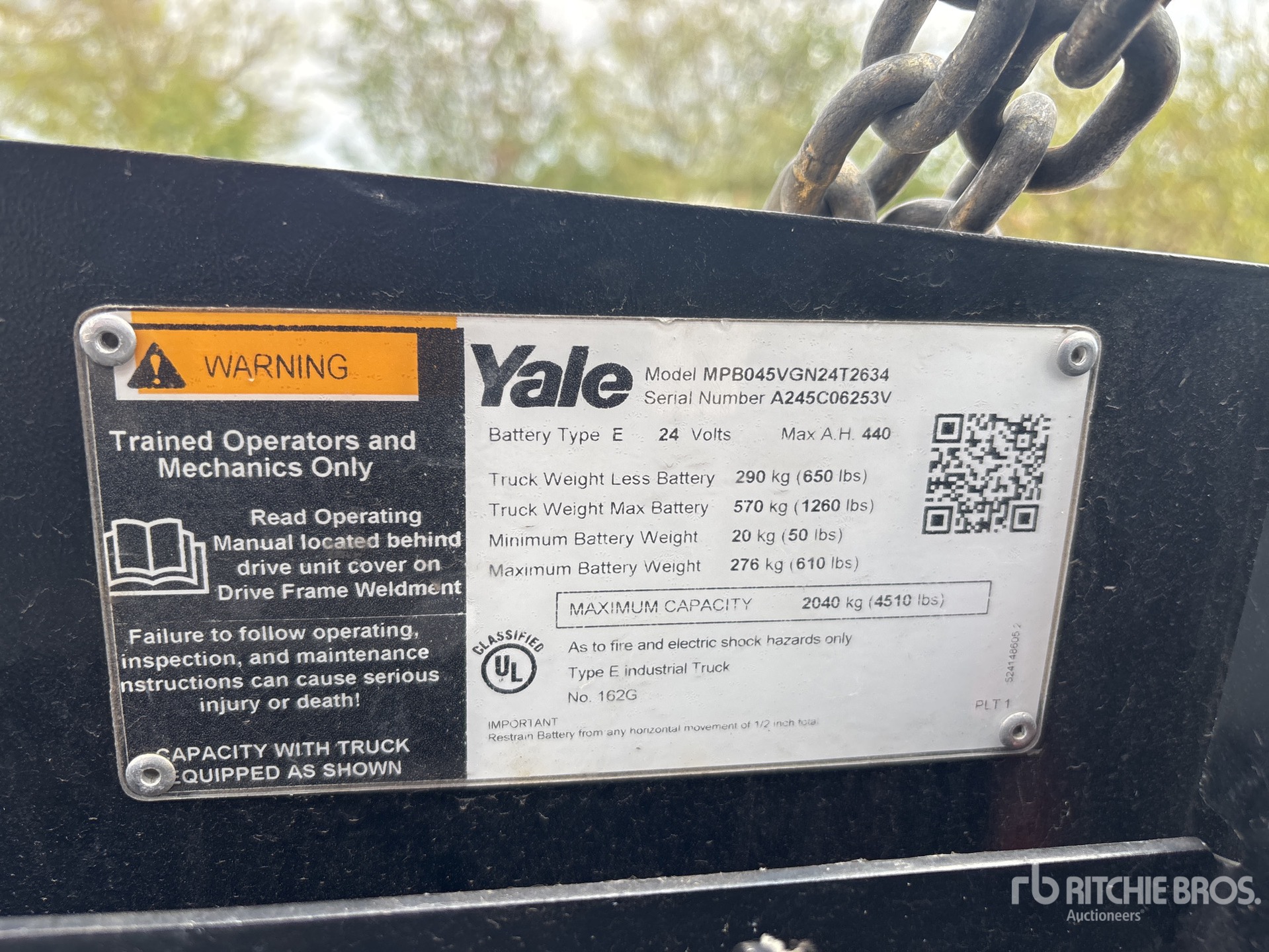 2021 Yale MPB045VGN24T263