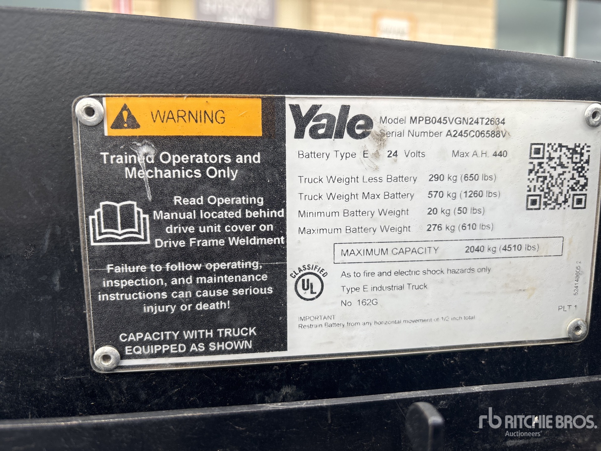 2021 Yale MPB045VGN24T263