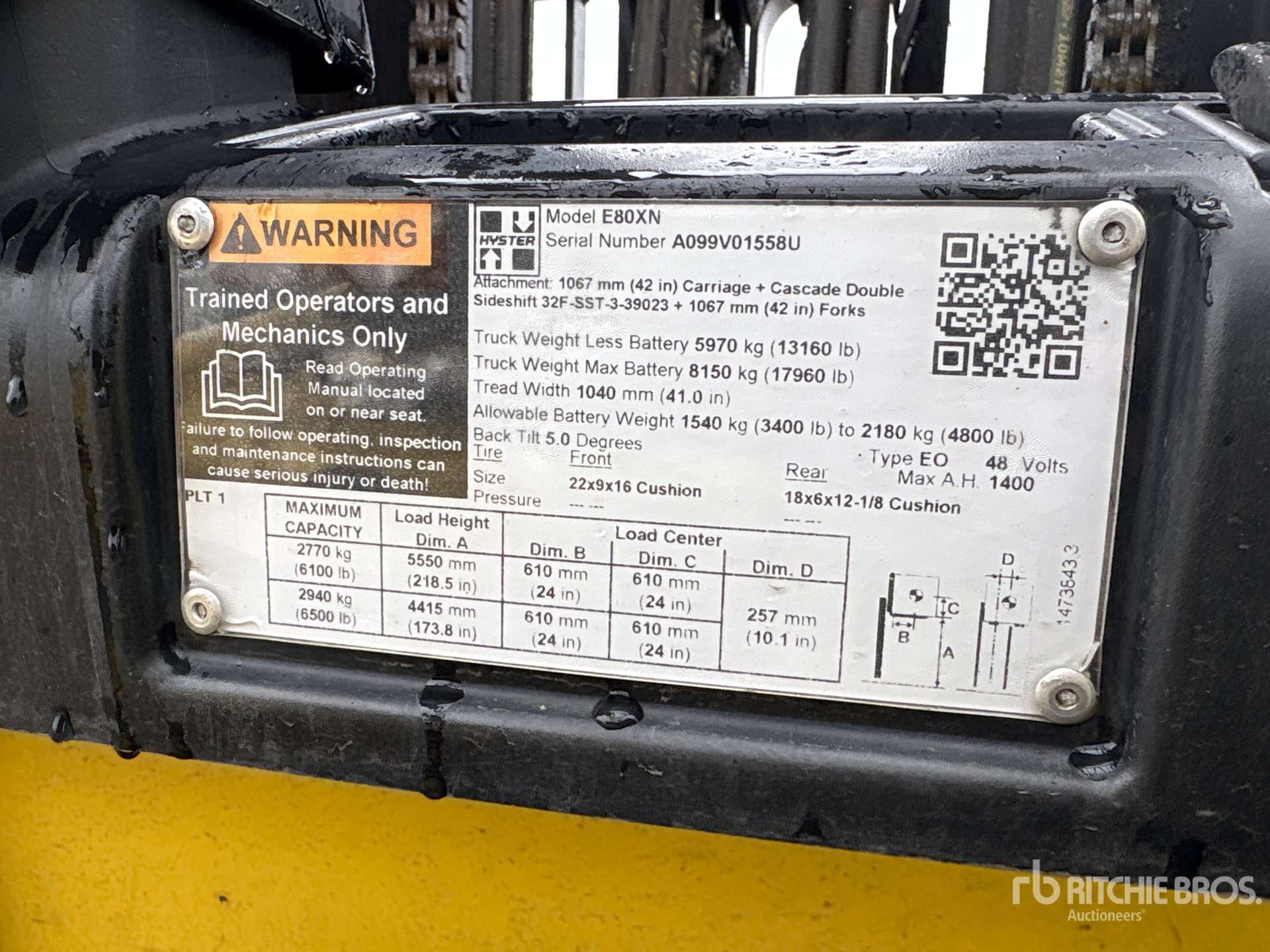 2020 Hyster E80XN