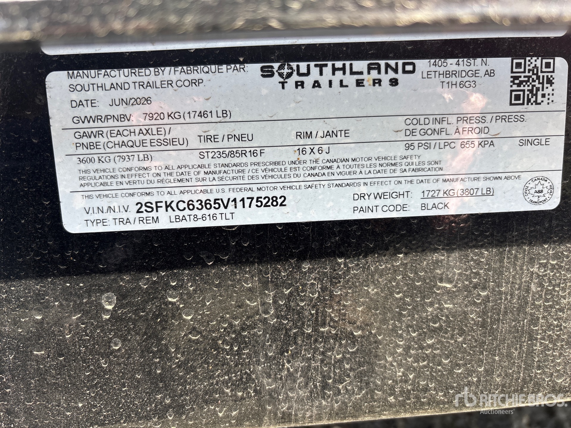 2027 Southland LBAT8-616