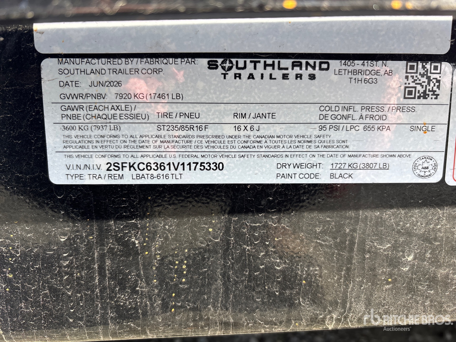 2027 Southland LBAT8-616