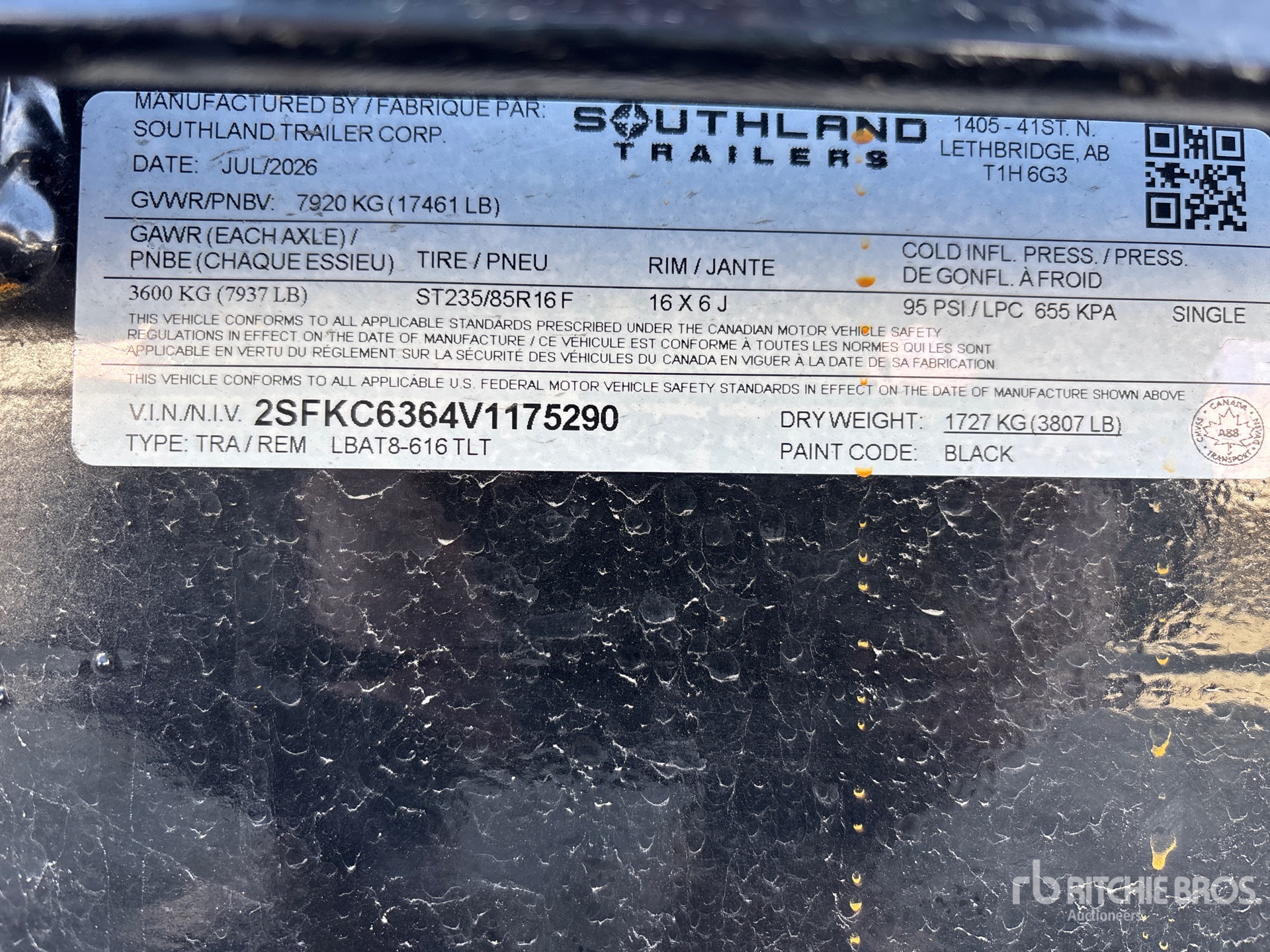 2027 Southland LBAT8-616