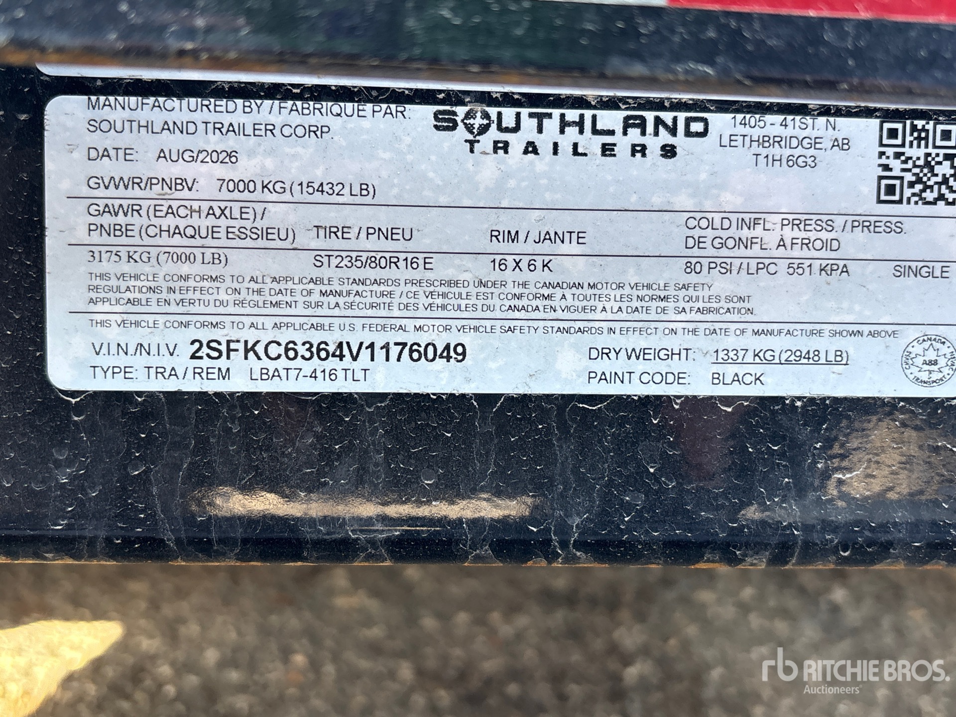 2027 Southland LBAT7-416