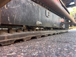 Undercarriage with Left Track Rollers