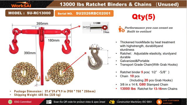 2026 WorkSai SU-RC13000 Misc. Shop, Warehouse, Consumer