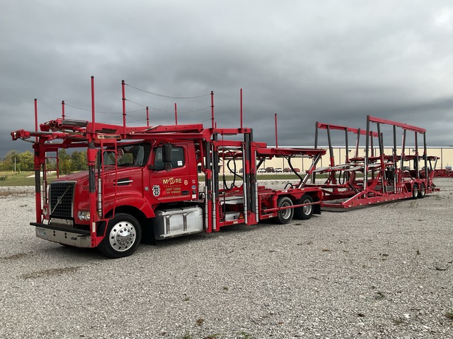 2017 Volvo VAH Car Carrier Truck w/Cottrell CX-11HCSD T/A Trailer