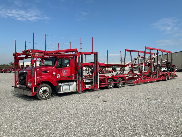 2017 Volvo VAH Car Carrier Truck w/Cottrell CX-11HCSD T/A Trailer