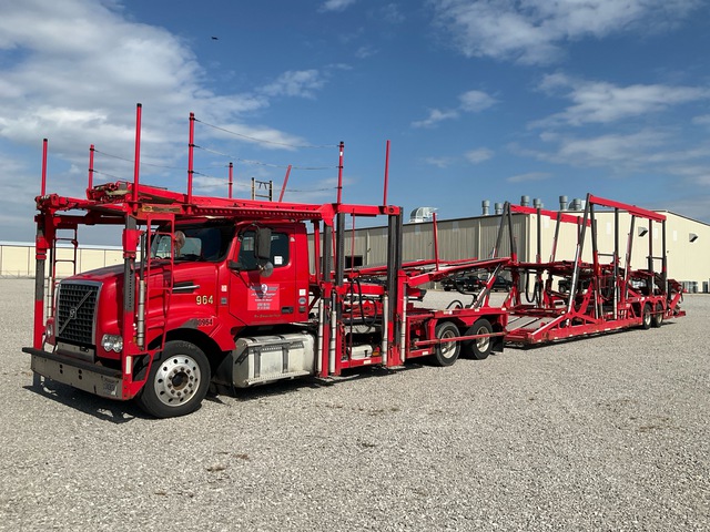 2017 Volvo VAH Car Carrier Truck w/ Cottrell CX-11HCSD T/A Trailer