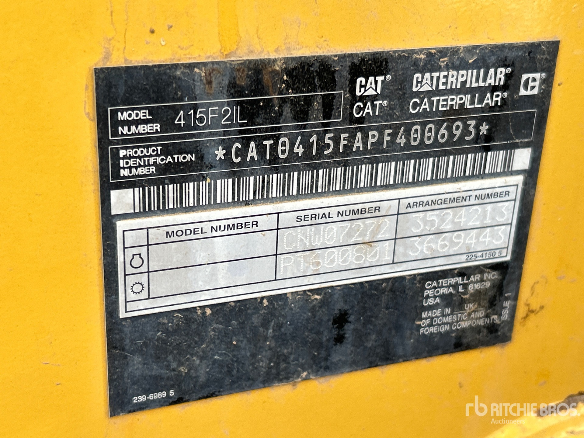 2017 Caterpillar 415F2 IL