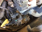 Engine with A/C Compressor
