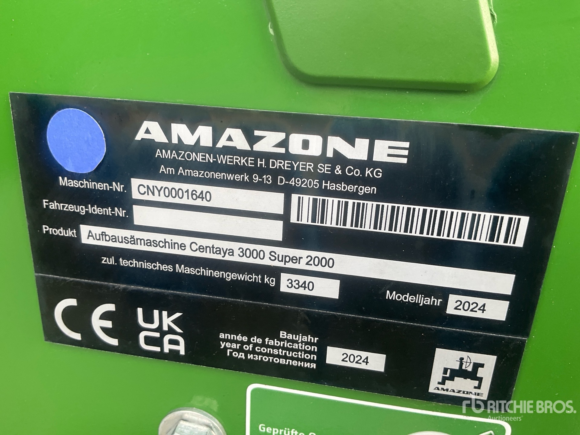 2024 Amazone CENTAYA 3000 SU