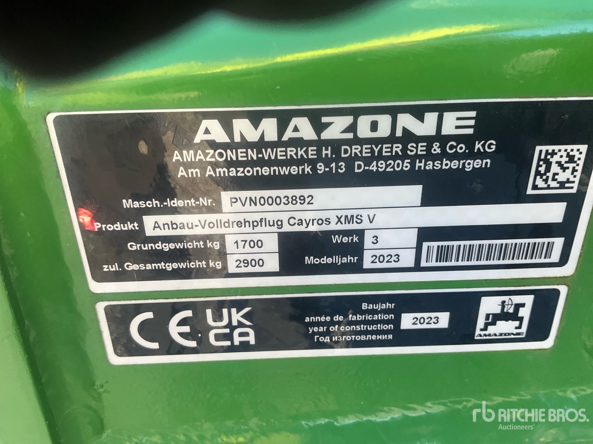 2023 Amazone CAYROS XMS 5-95