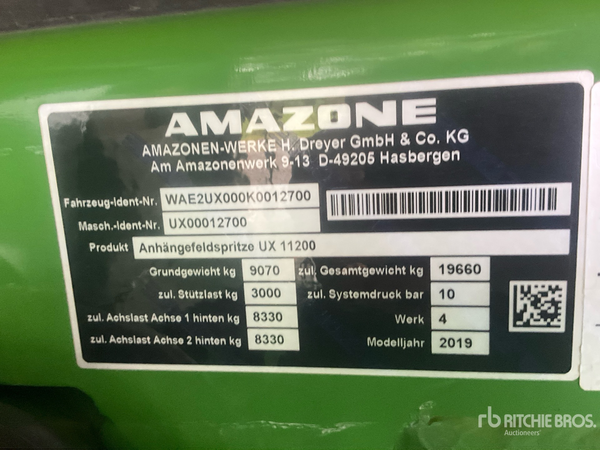2019 Amazone UX 11200 SUPER