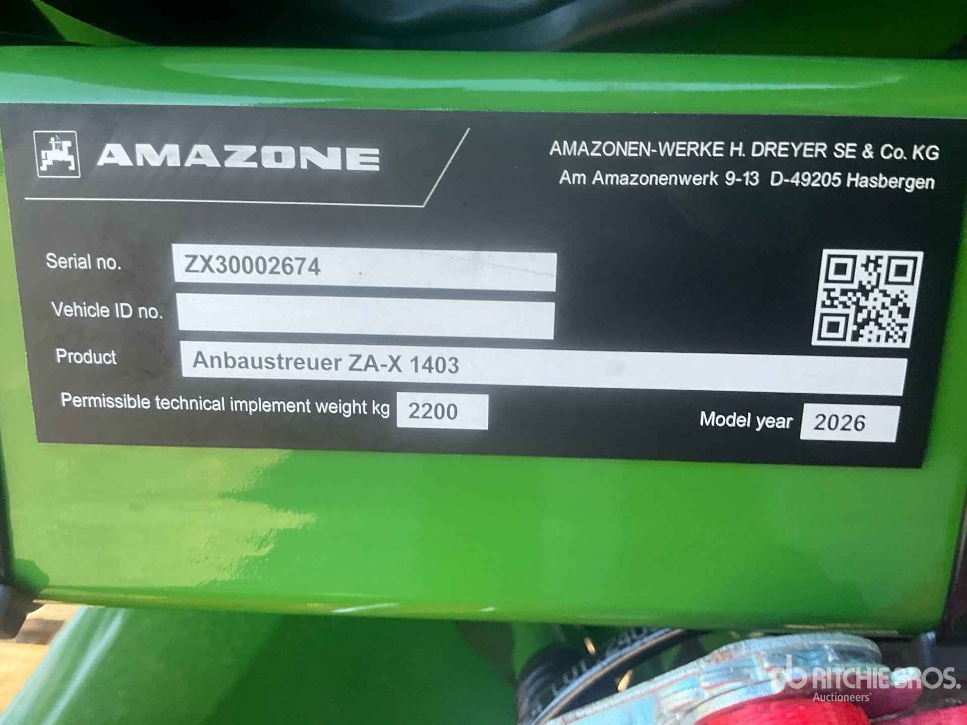 2026 Amazone ZA-X 1403 H