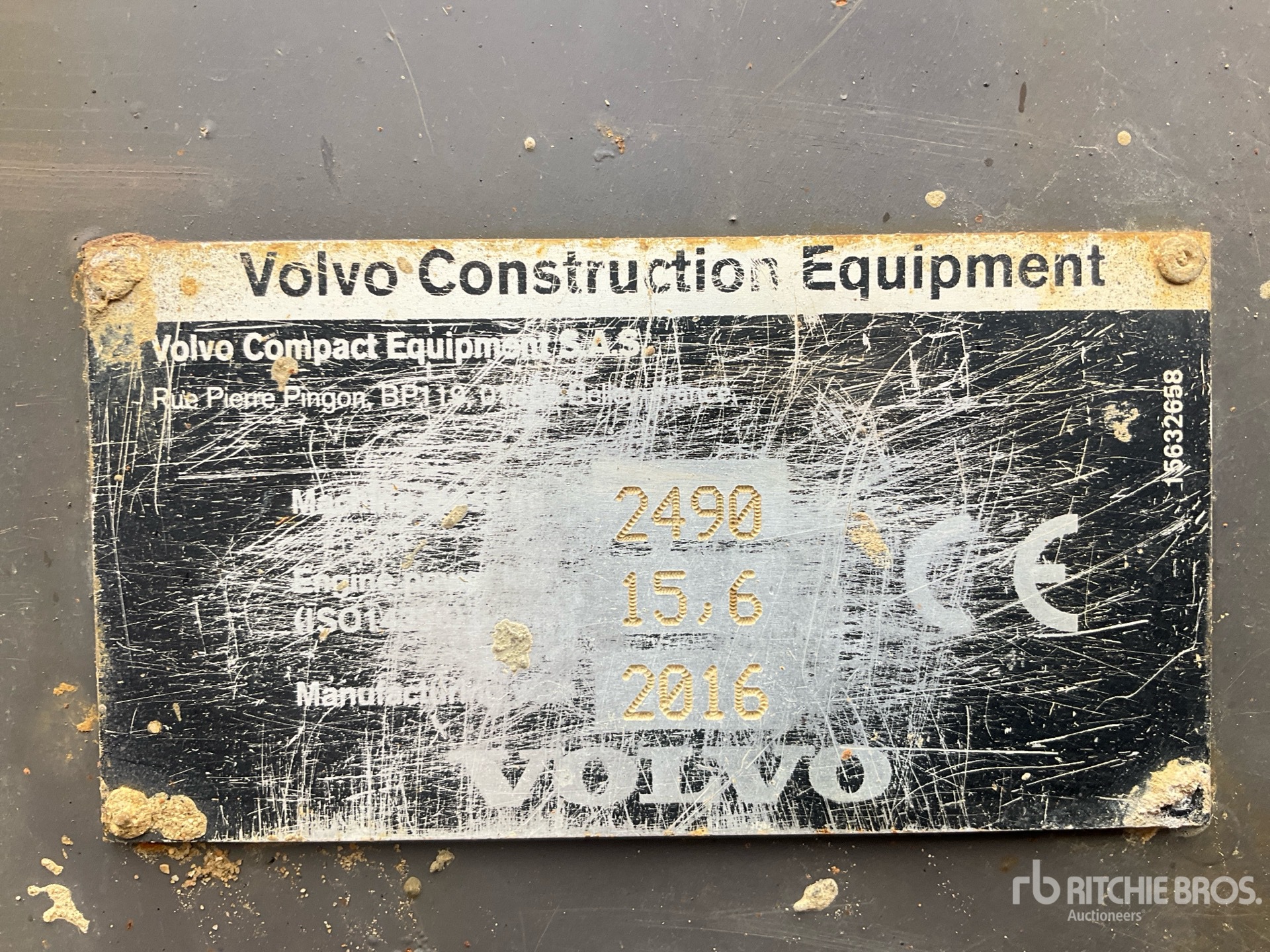 2016 Volvo ECR25D