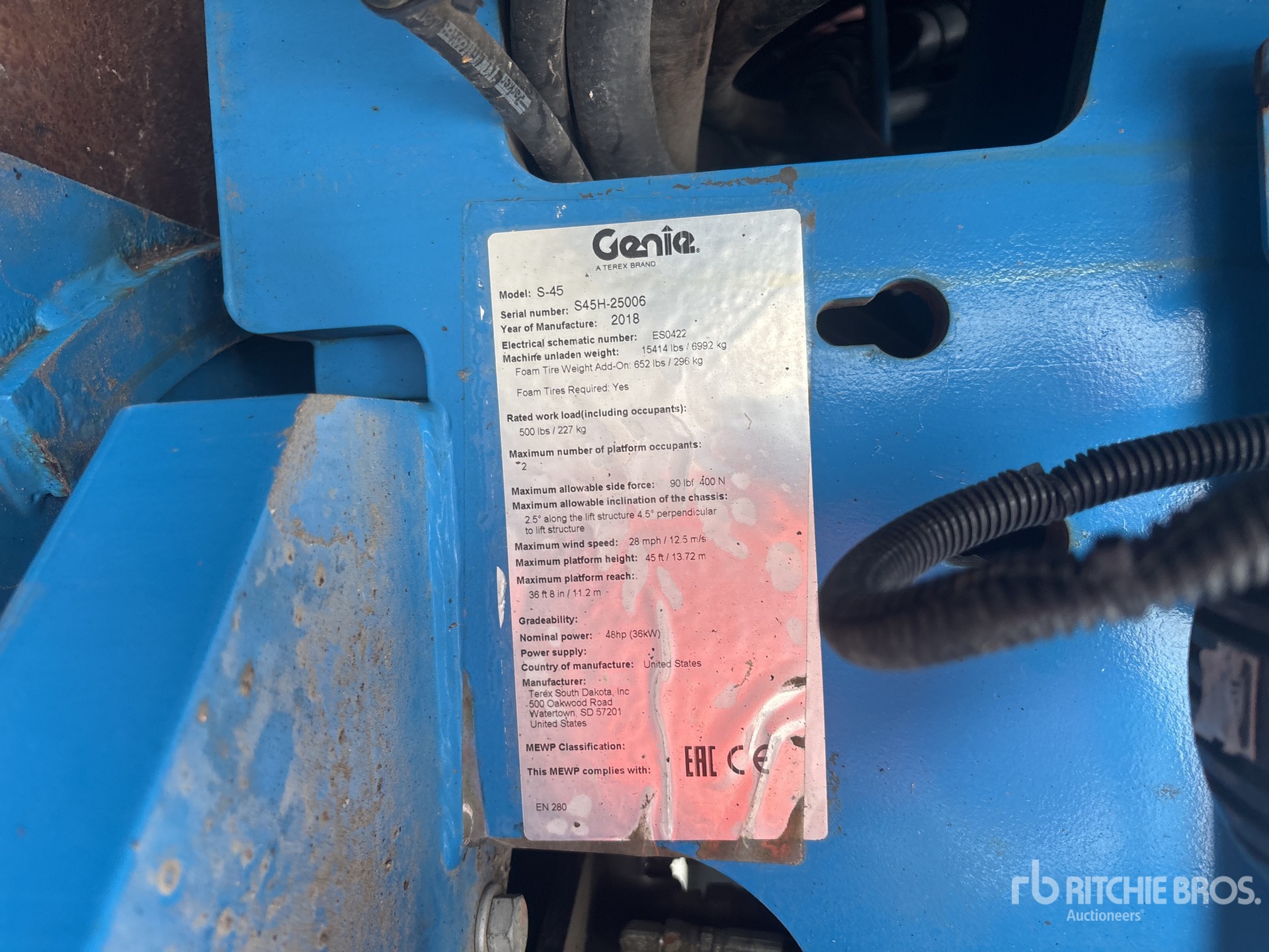 2018 Genie S-45