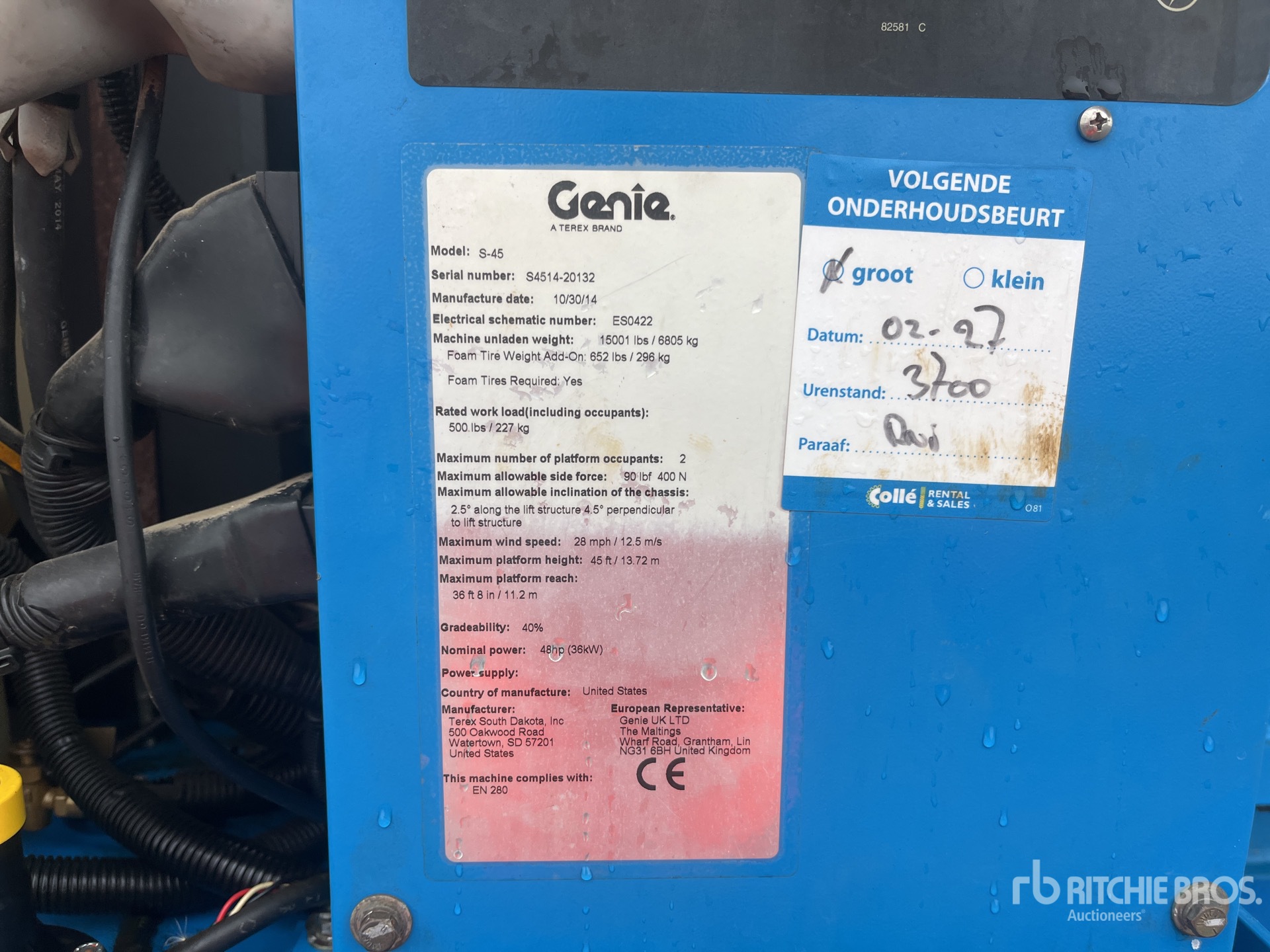 2014 Genie S-45