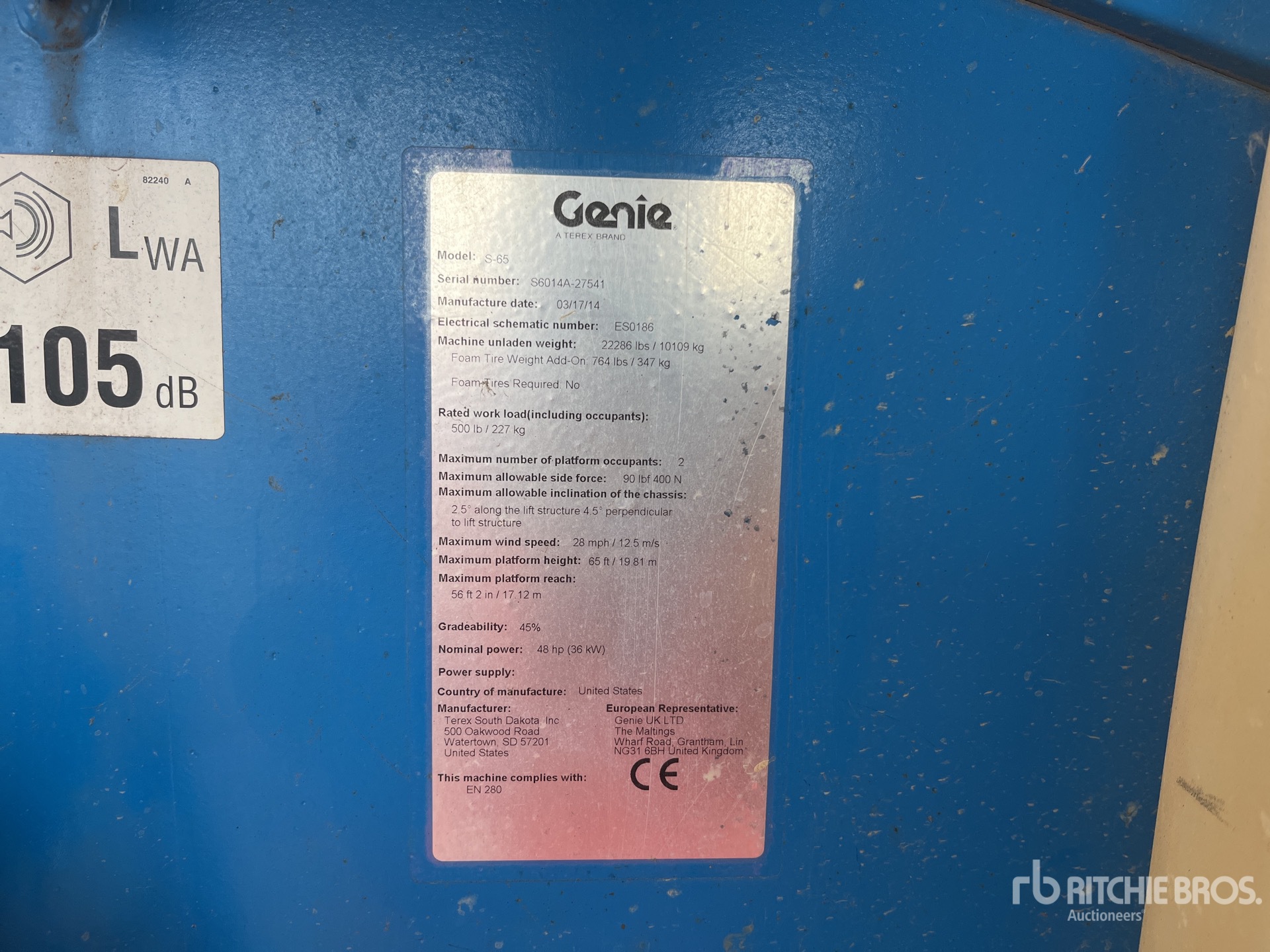 2014 Genie S-65