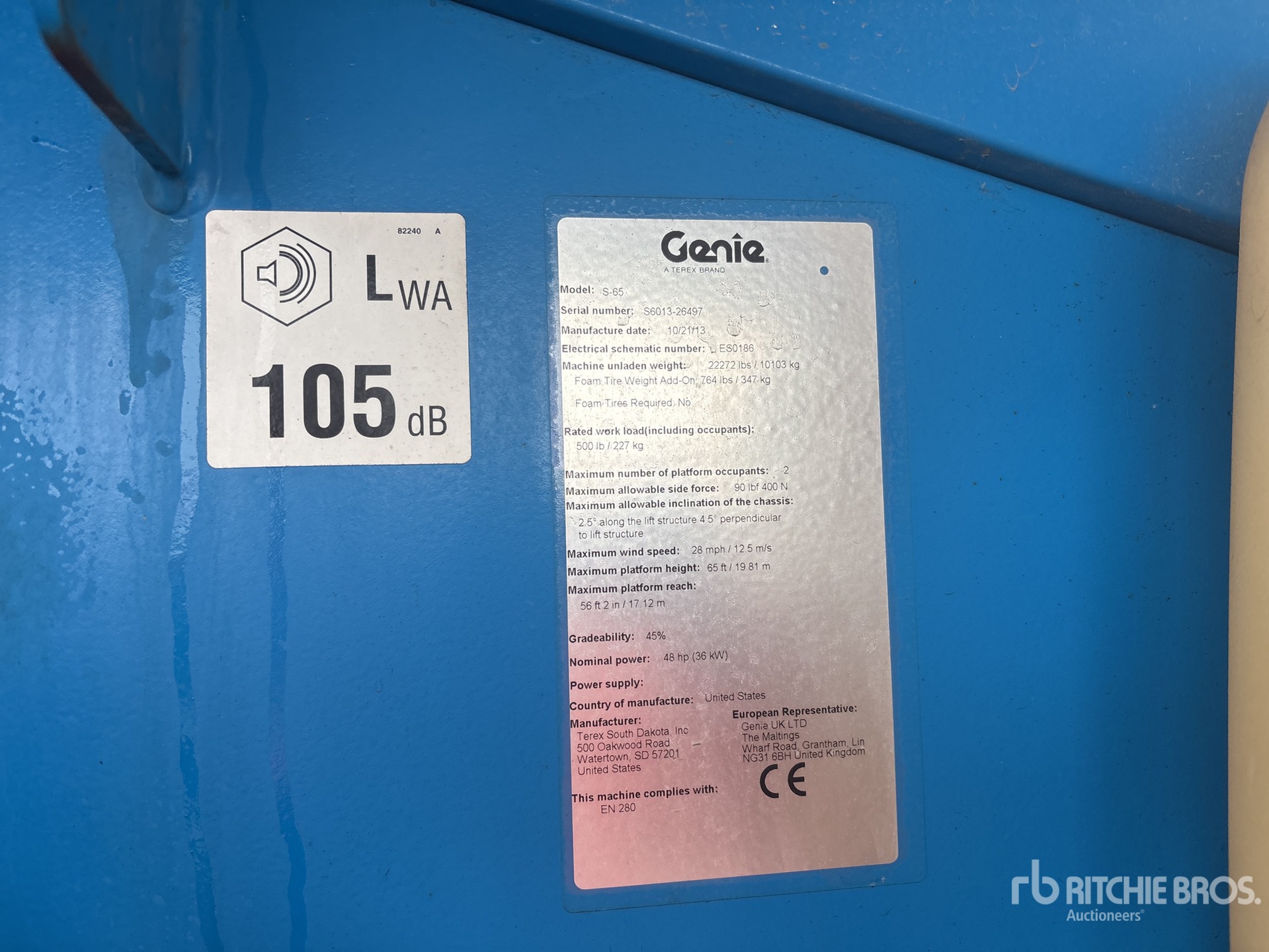 2013 Genie S-65