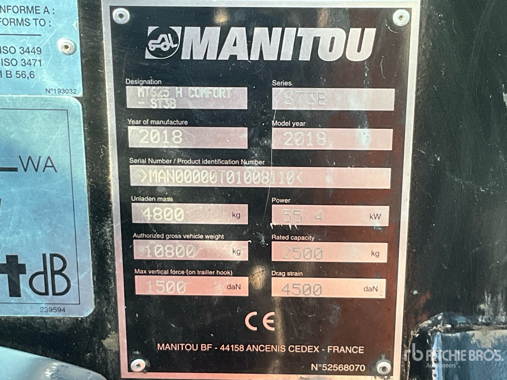 2018 Manitou MT625