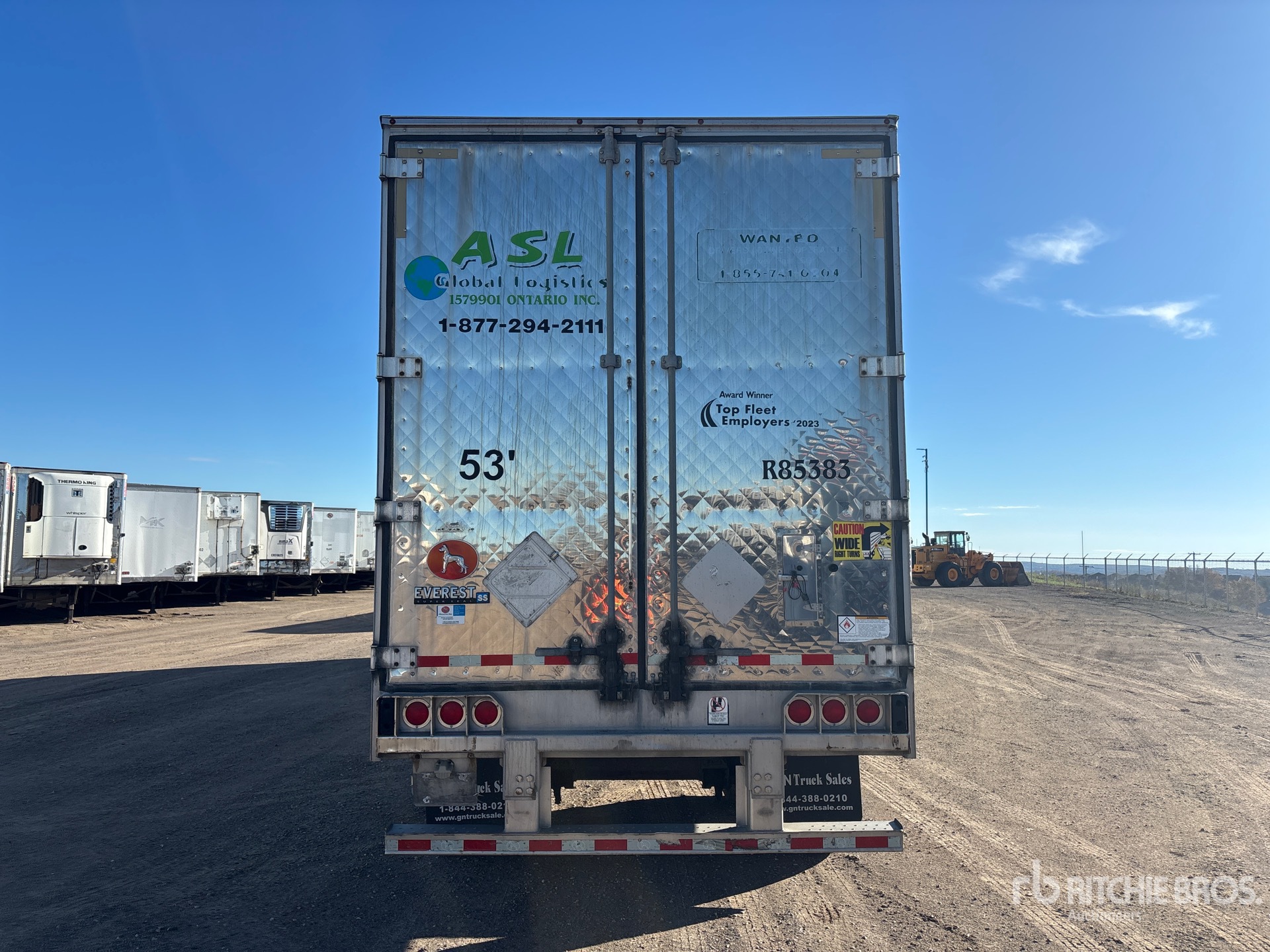 2015 Great Dane 53 FT X 102 IN T/A