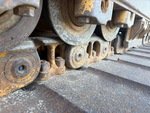 Undercarriage with Left Track Rollers