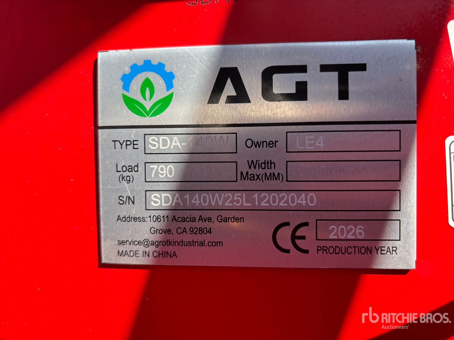 2026 AGT SDA140T