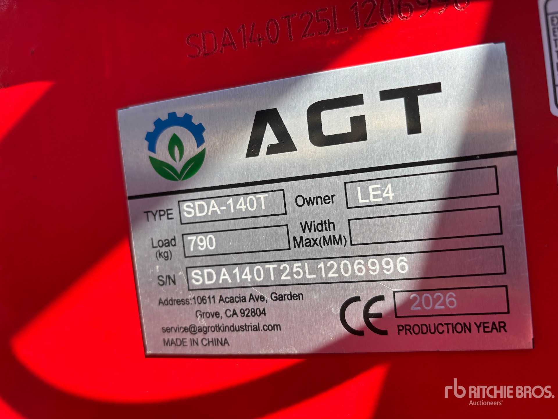 2026 AGT SDA140T