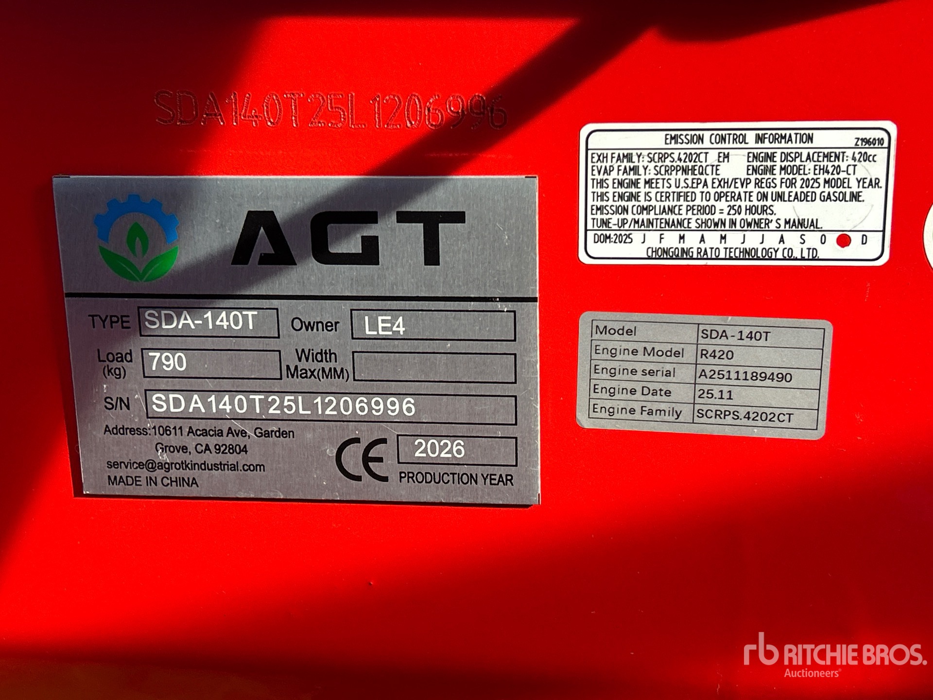 2026 AGT SDA140T