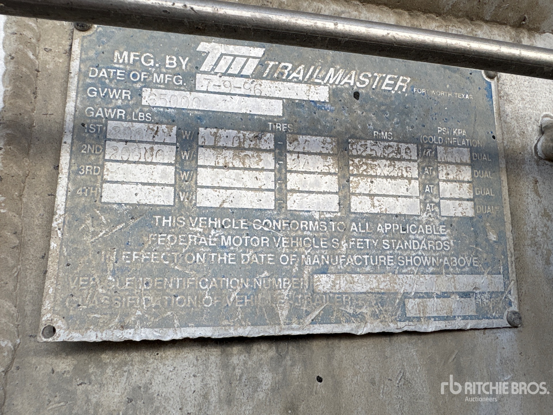 1997 Trailmaster 8400 GAL T/A