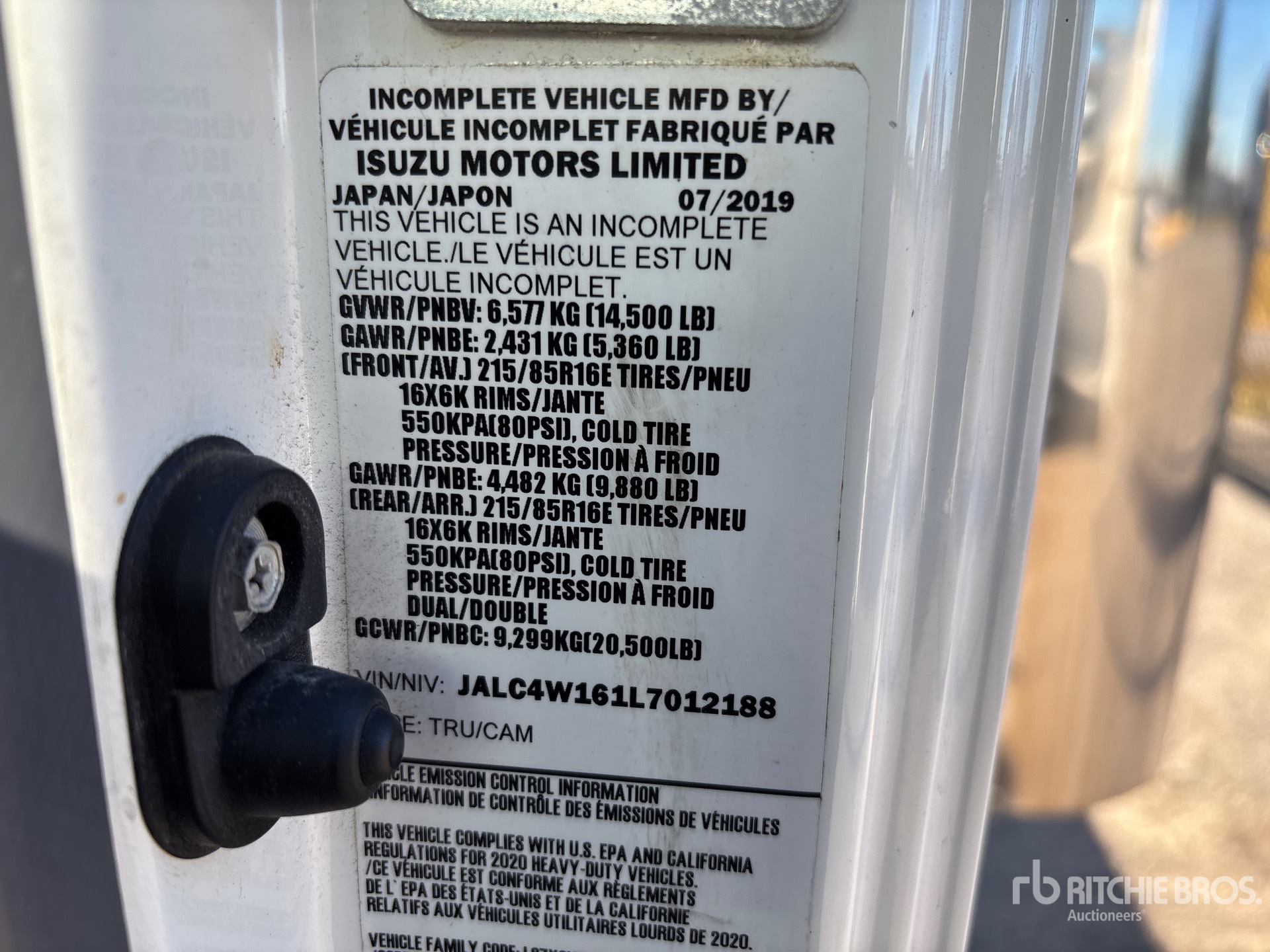 2020 Isuzu NPR HD