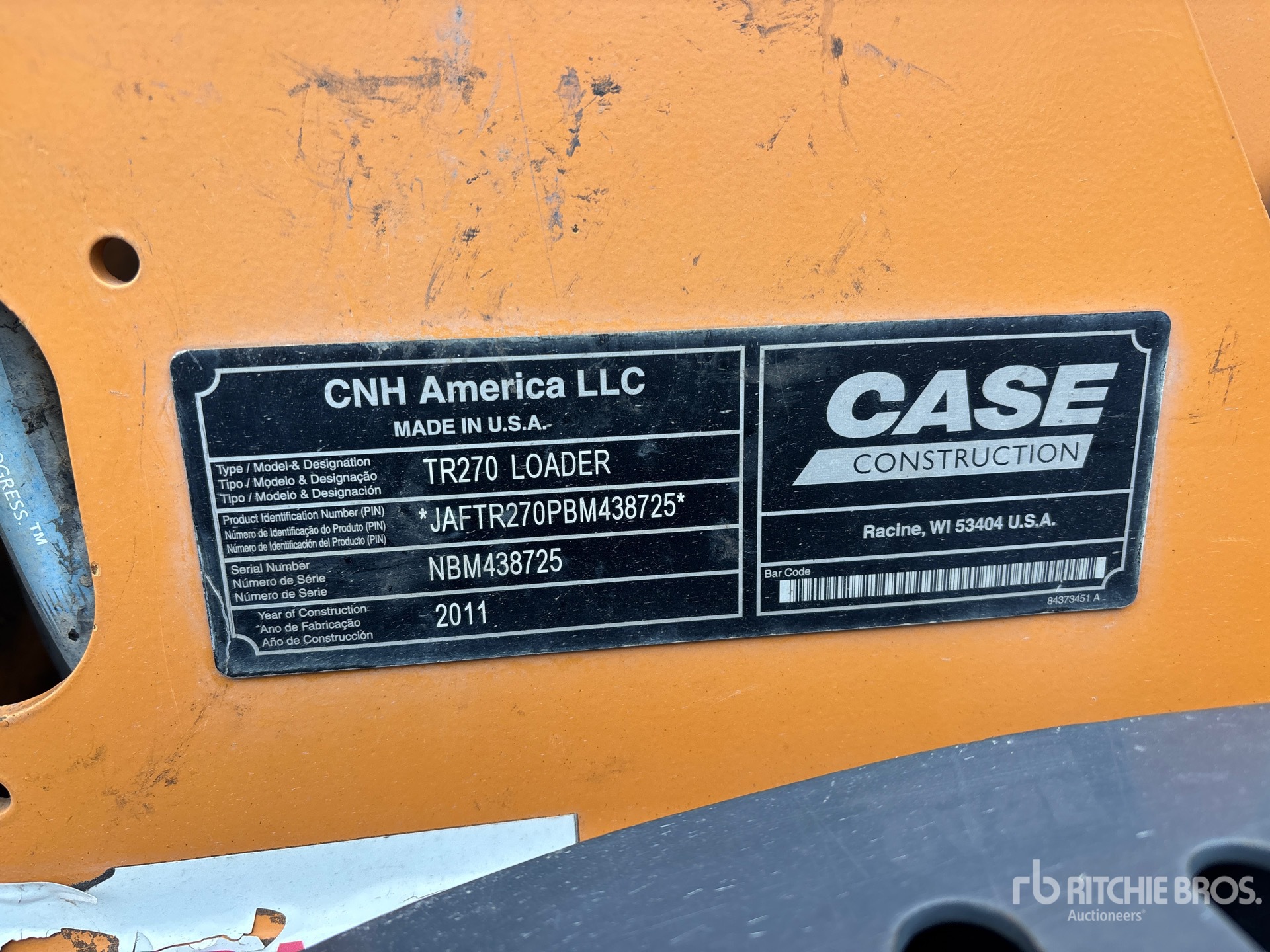 2011 Case TR270