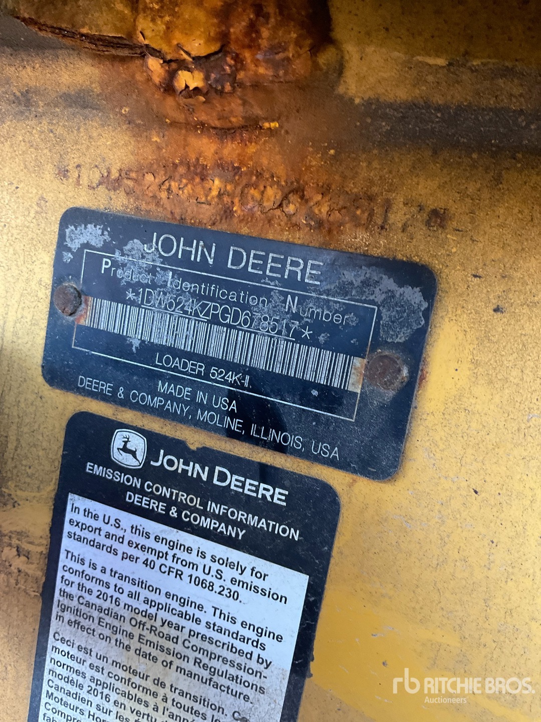 2016 John Deere 524K II