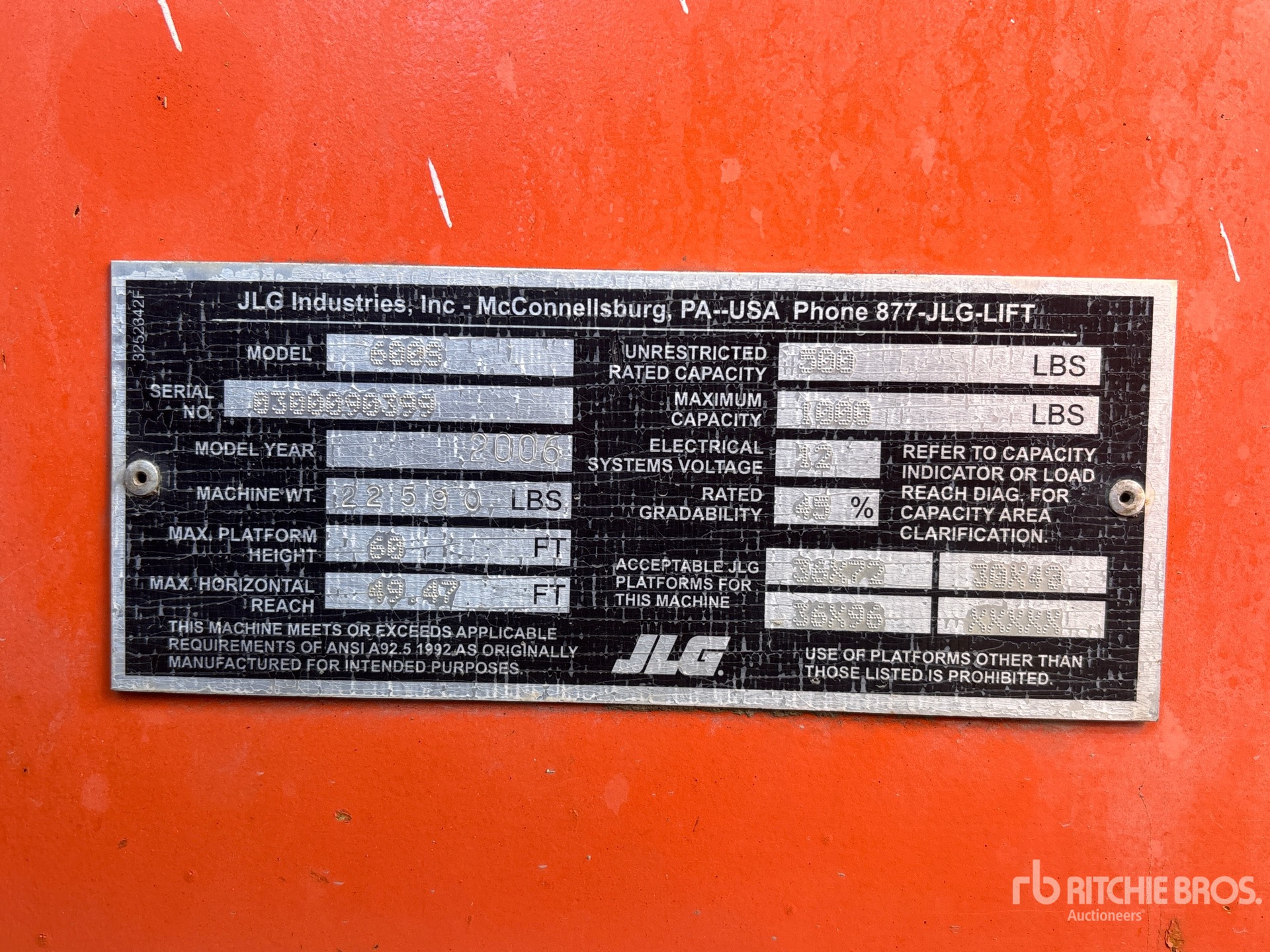 2006 JLG 600S