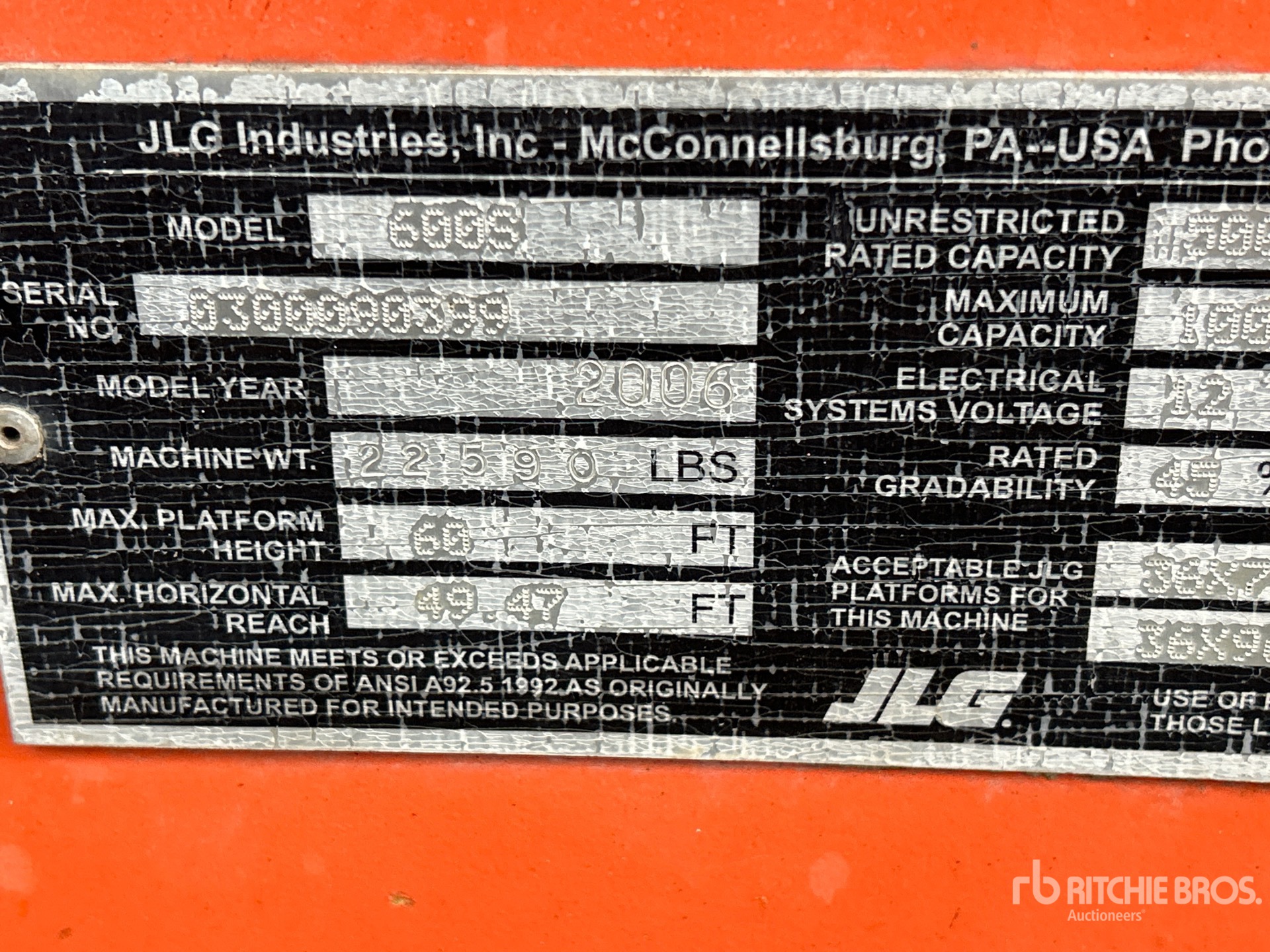 2006 JLG 600S