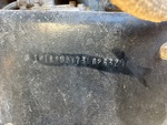 General Appearance with Frame Stamp Serial Number/VIN Photo