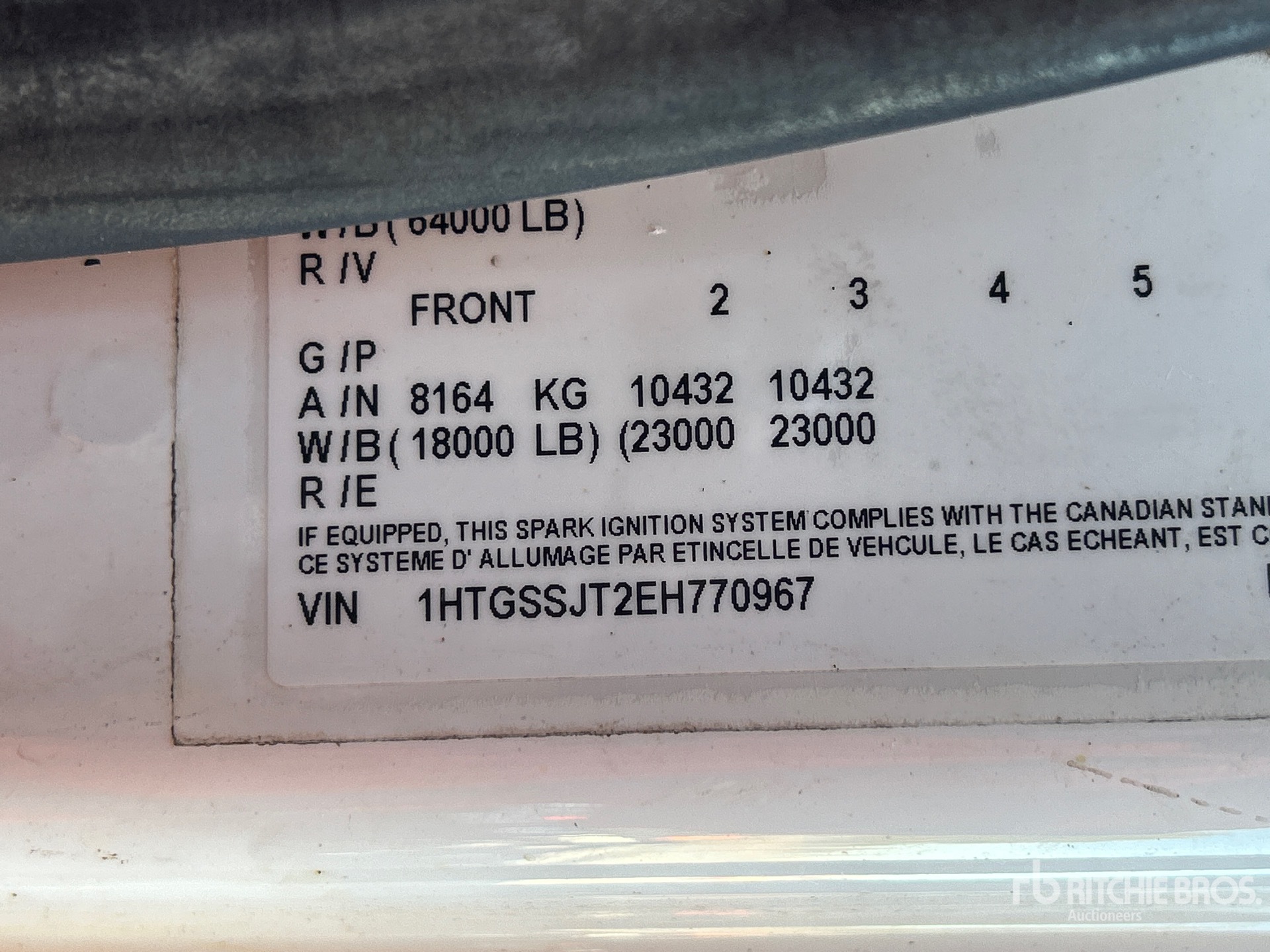 2014 International WorkStar 7600