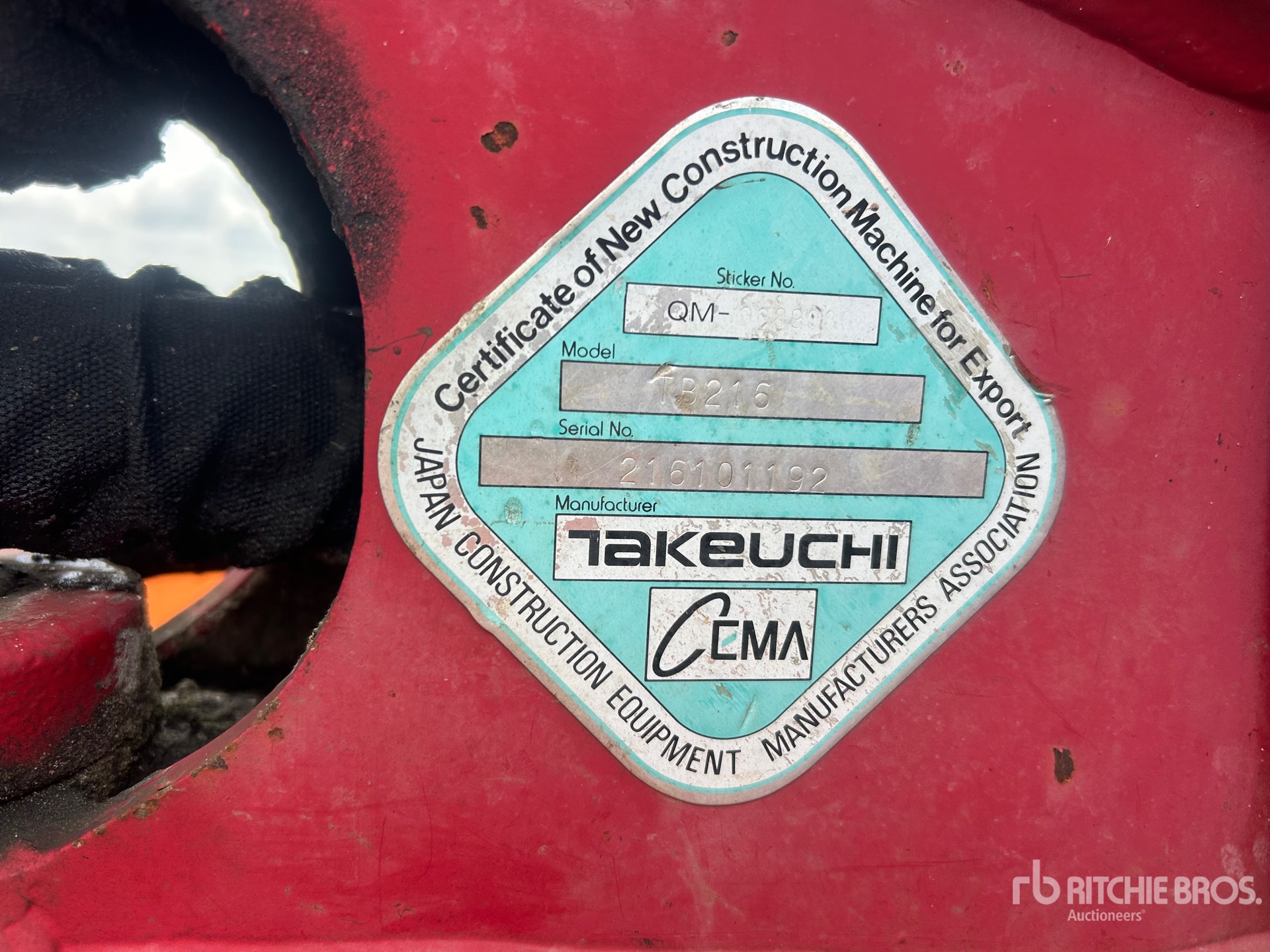 2017 Takeuchi TB216